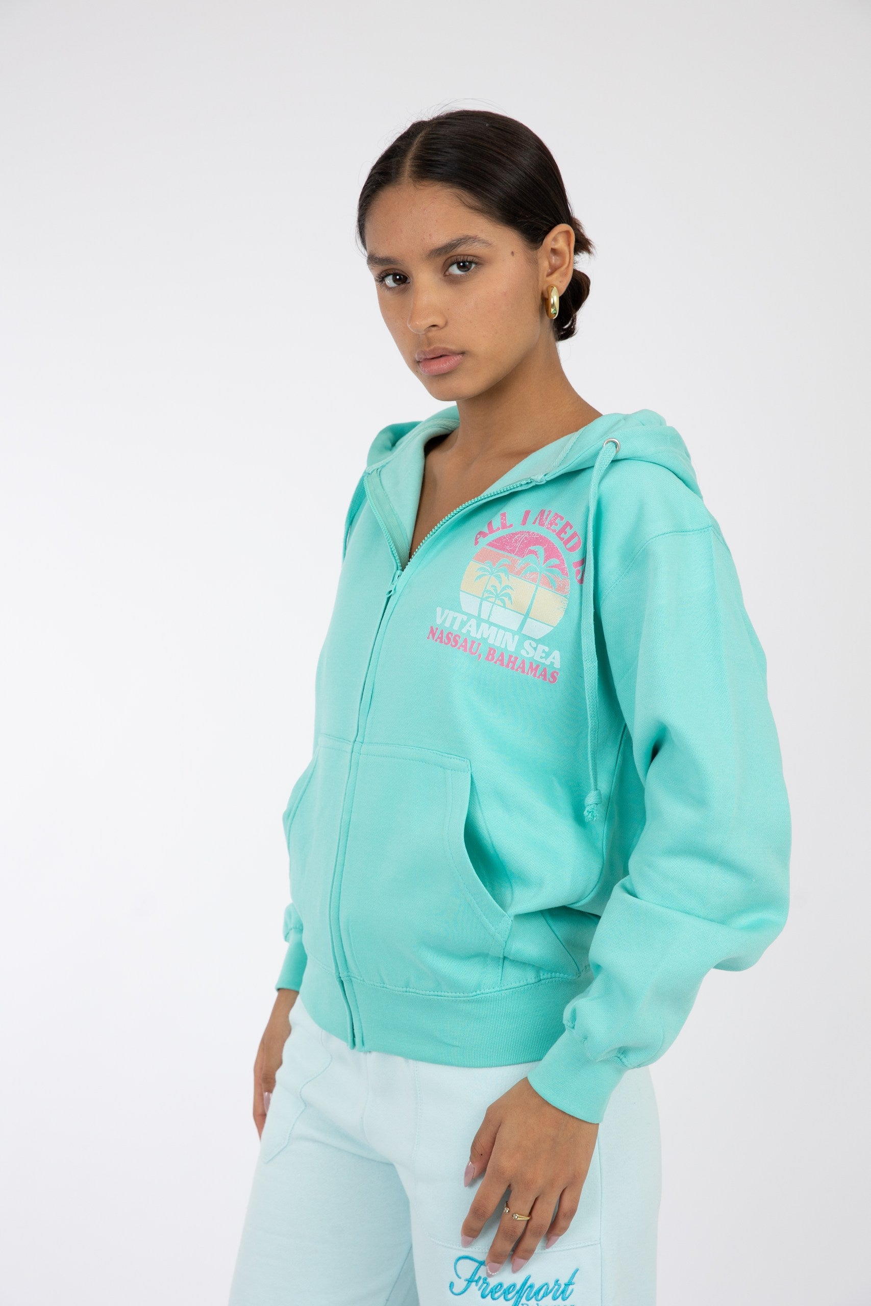 Adult Zipper Hoodie Island Reef