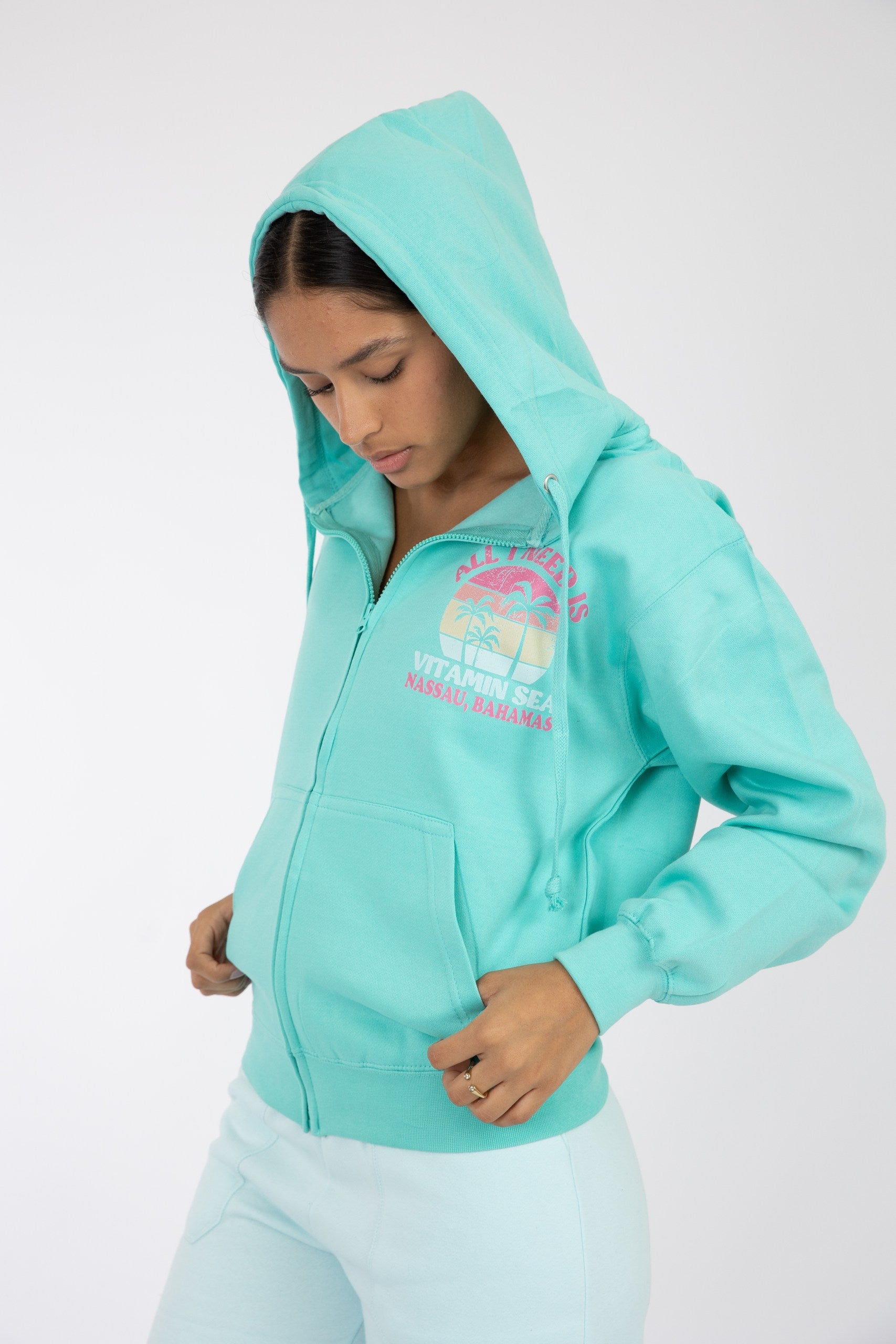 Adult Zipper Hoodie Island Reef