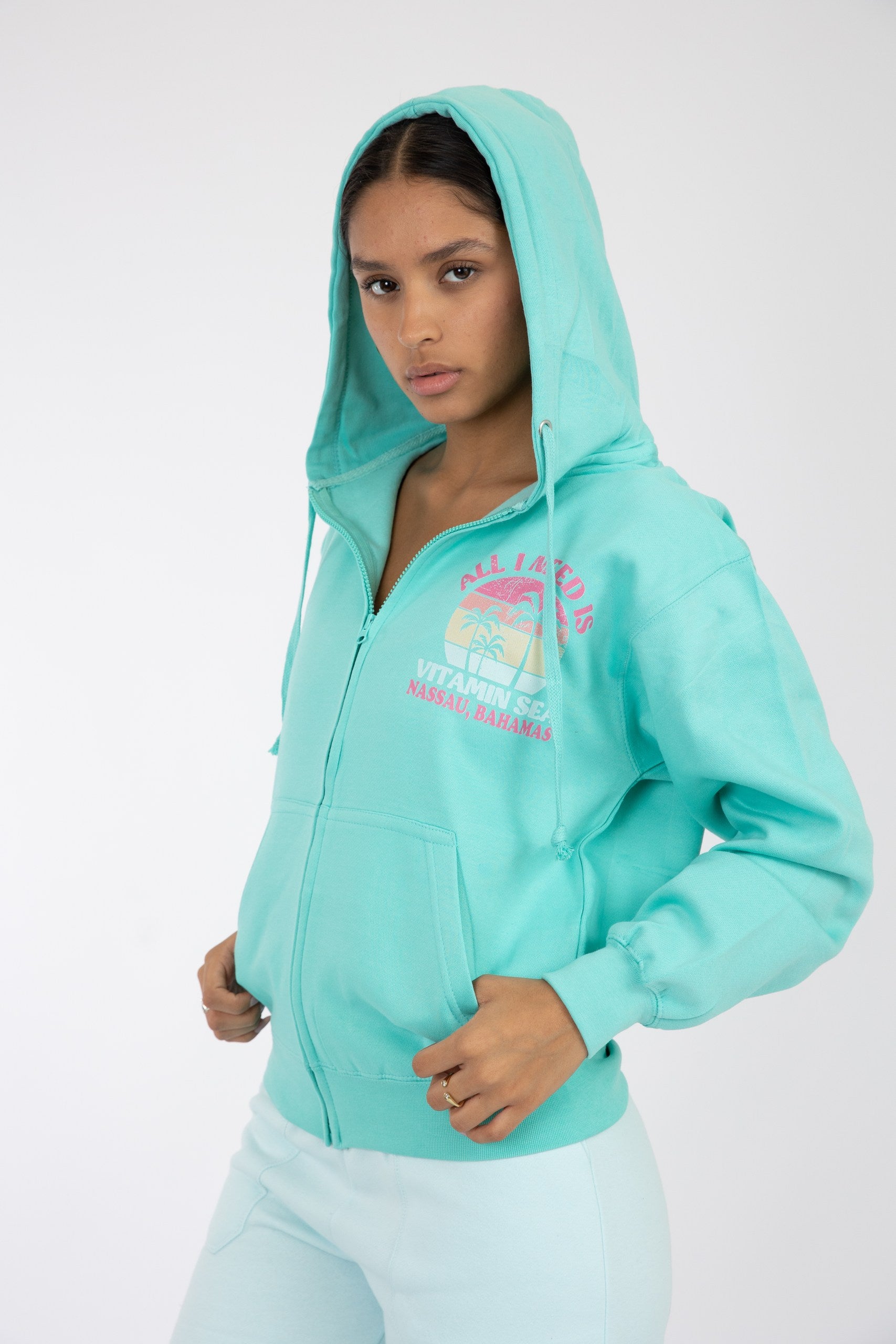 Adult Zipper Hoodie Island Reef