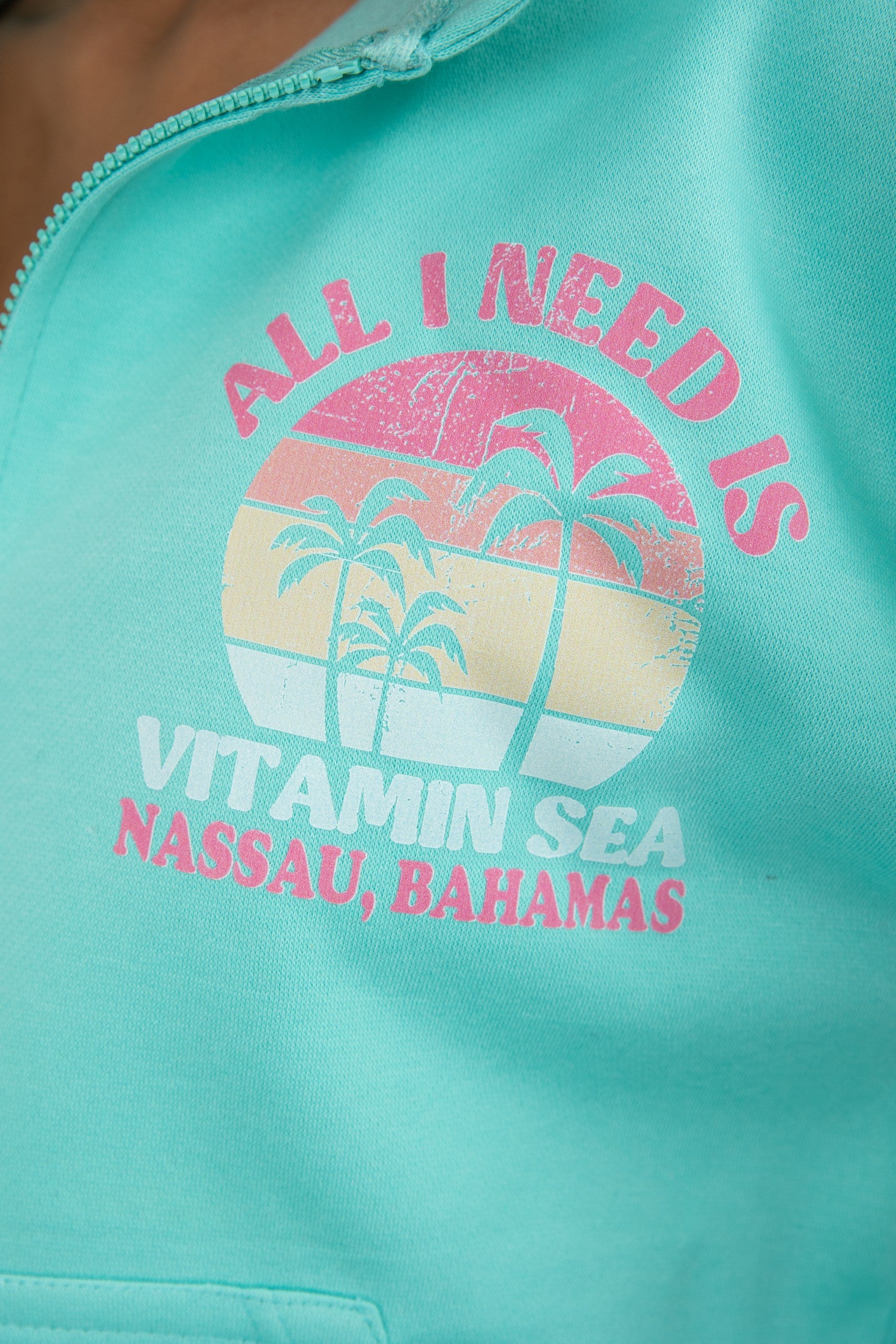Adult Zipper Hoodie Island Reef