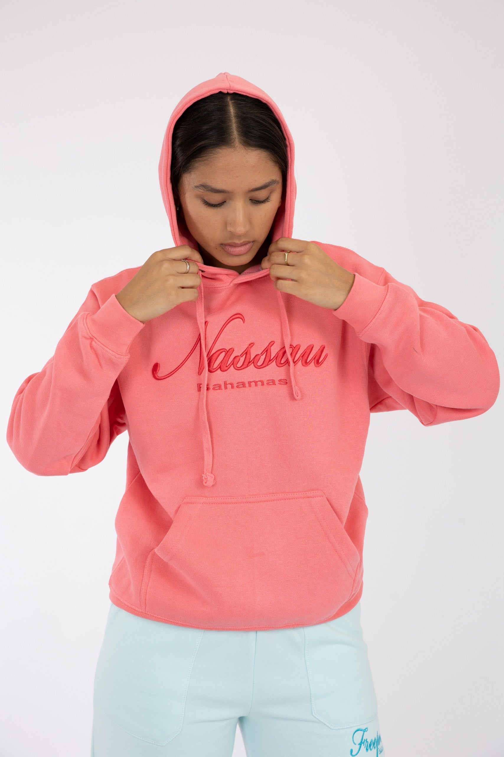 Adult Hoodie Coral Silk