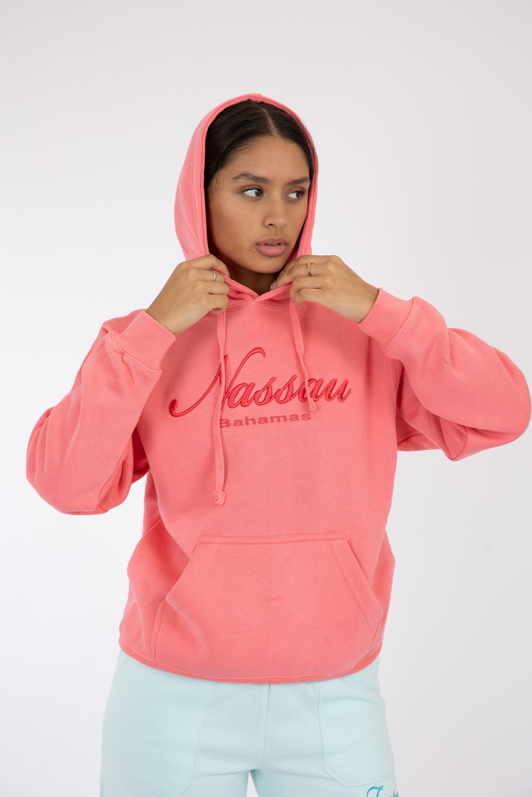 Adult Hoodie Coral Silk