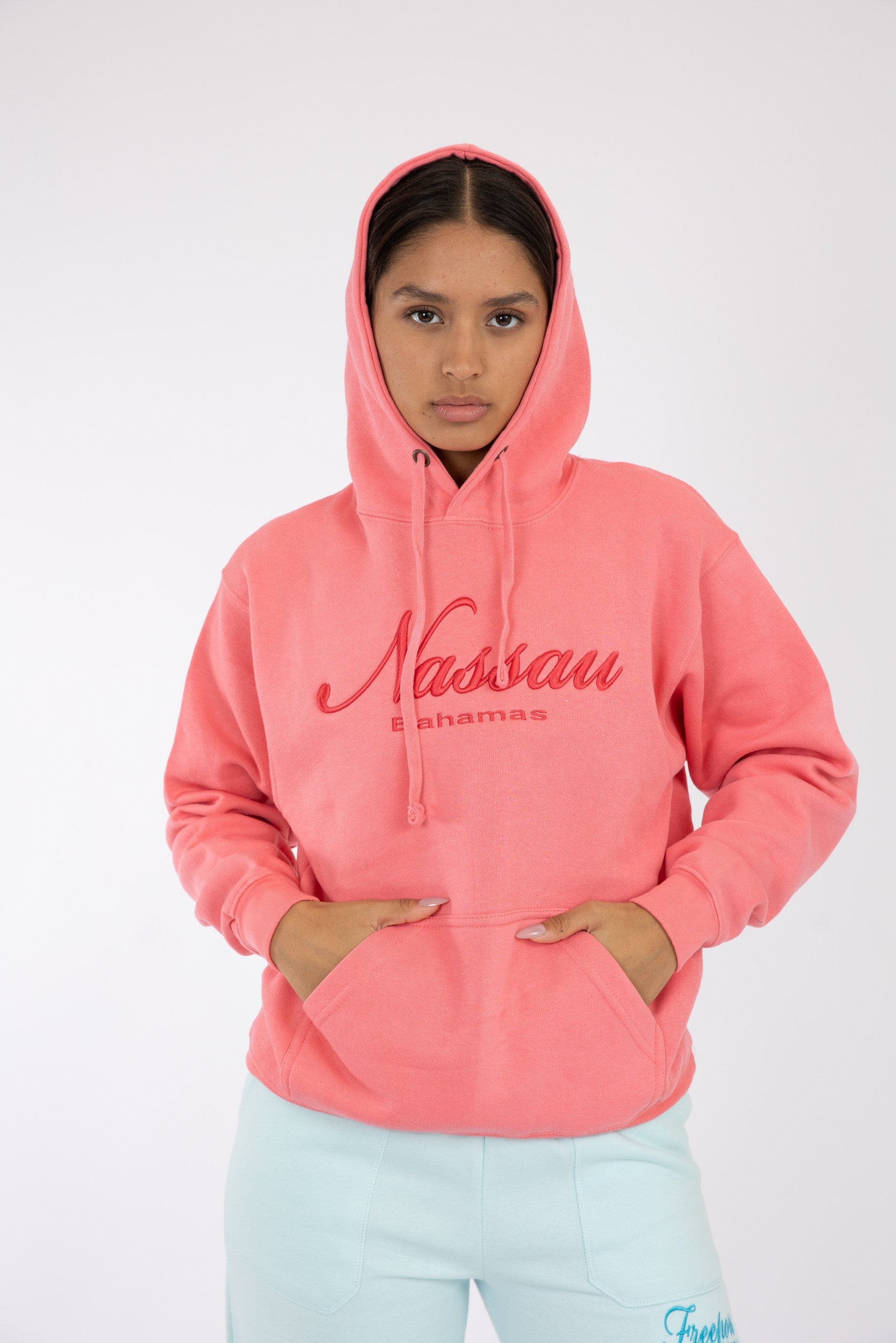 Adult Hoodie Coral Silk