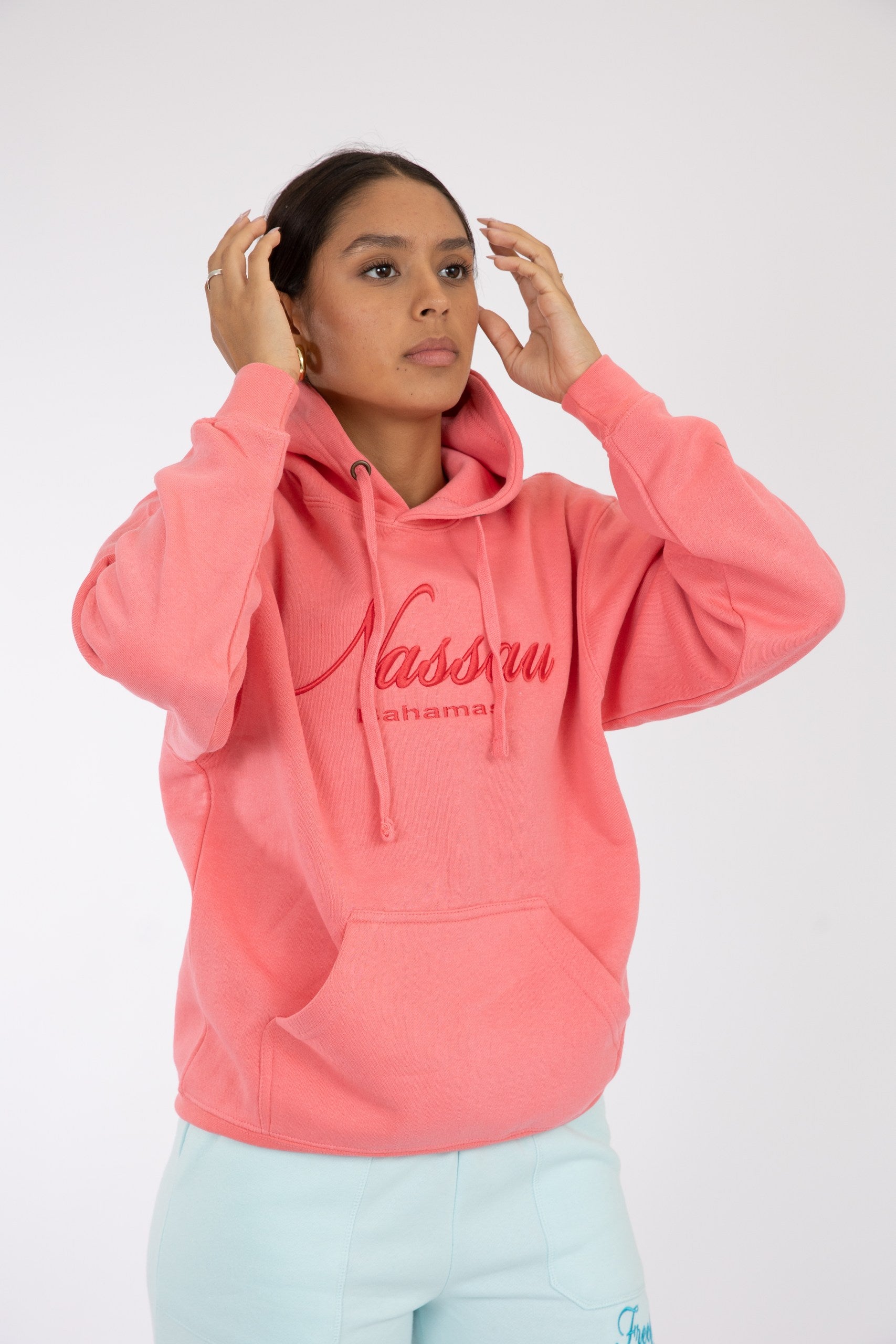 Adult Hoodie Coral Silk