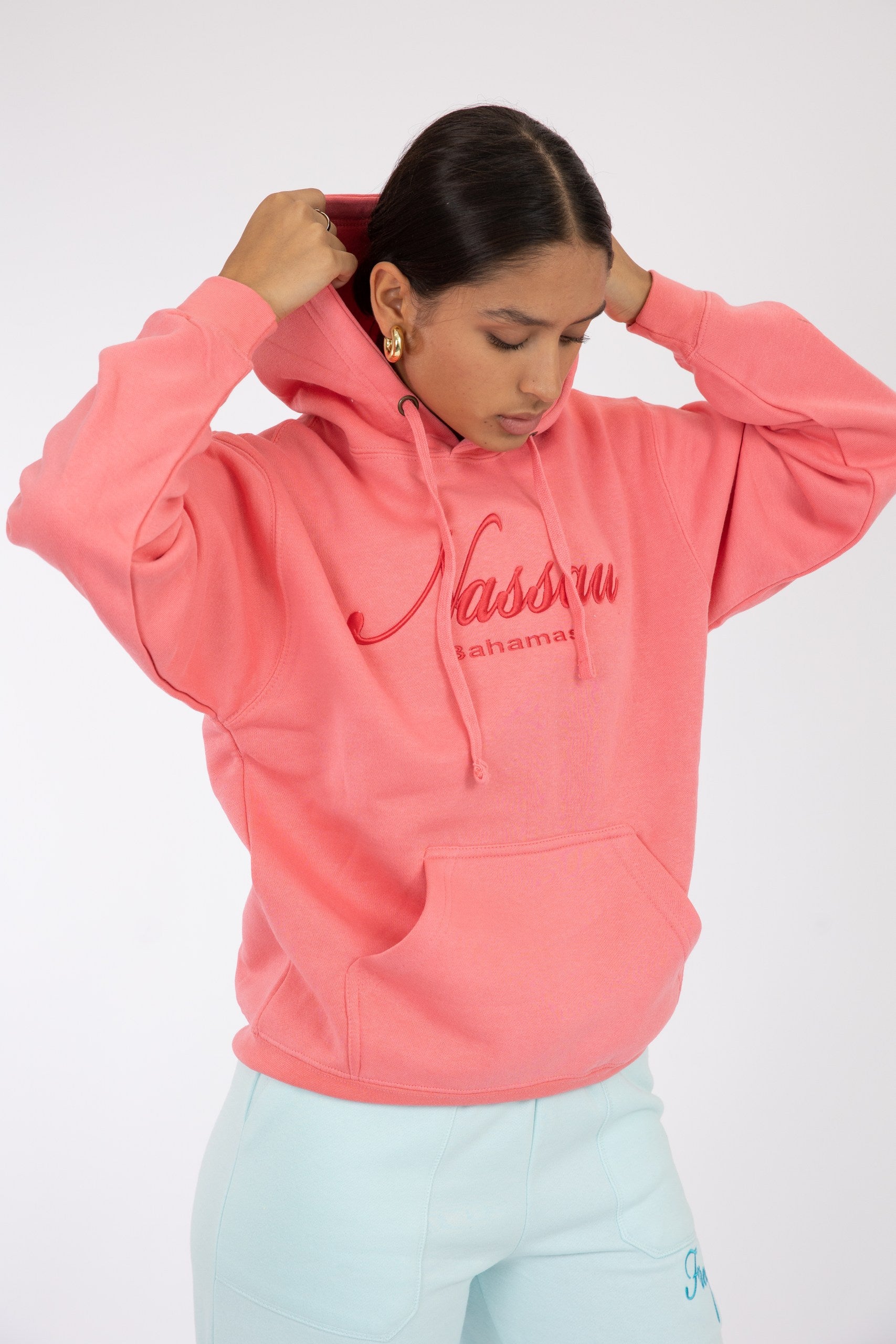 Adult Hoodie Coral Silk