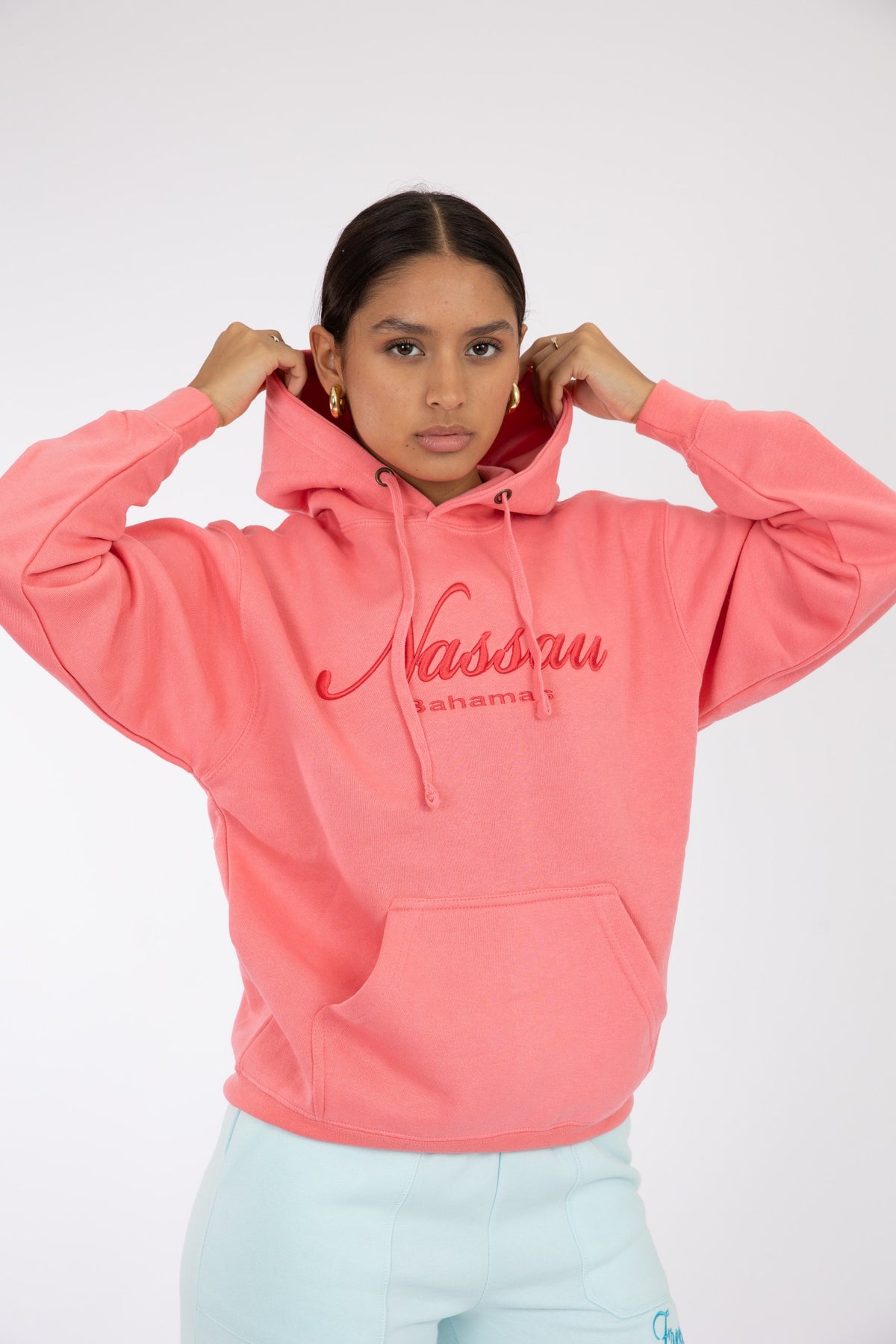 Adult Hoodie Coral Silk