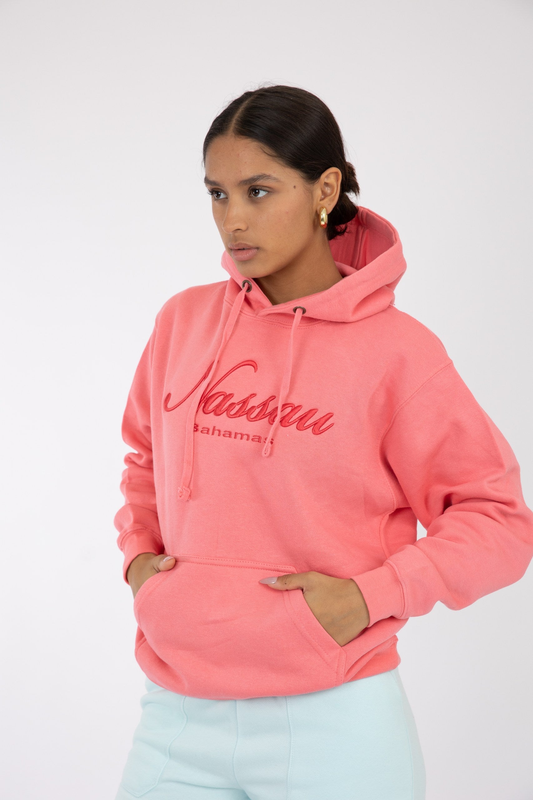 Adult Hoodie Coral Silk