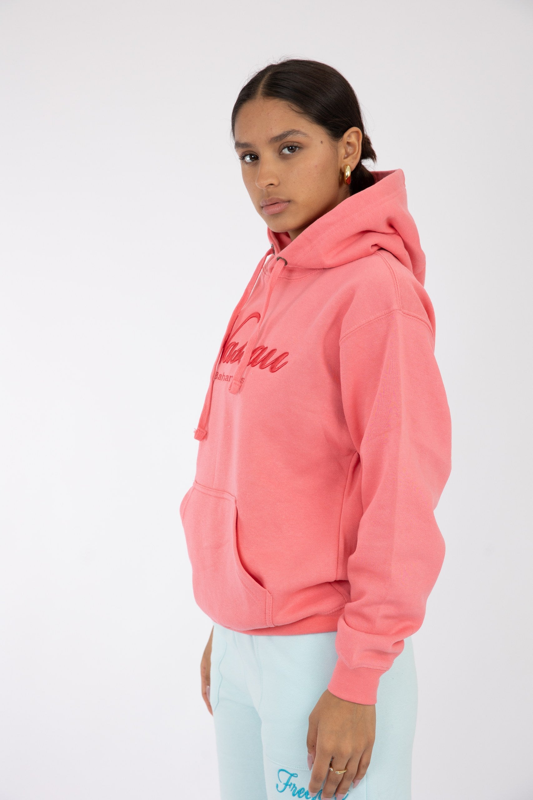 Adult Hoodie Coral Silk
