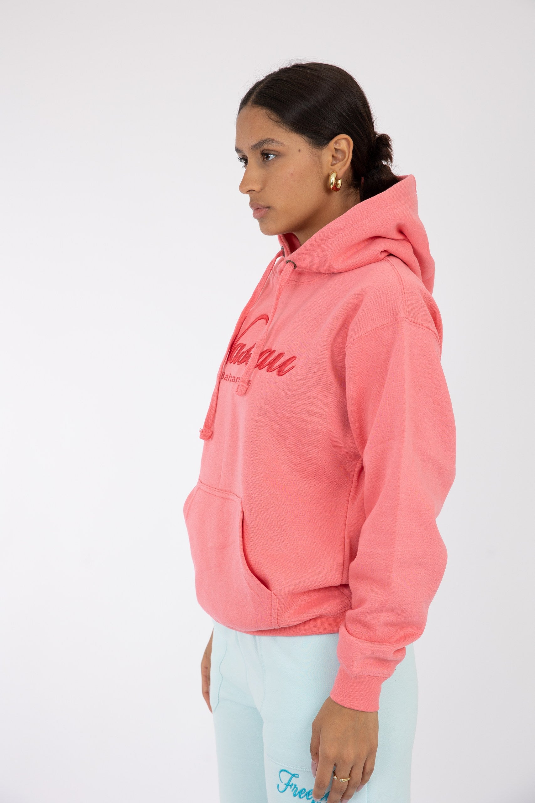 Adult Hoodie Coral Silk
