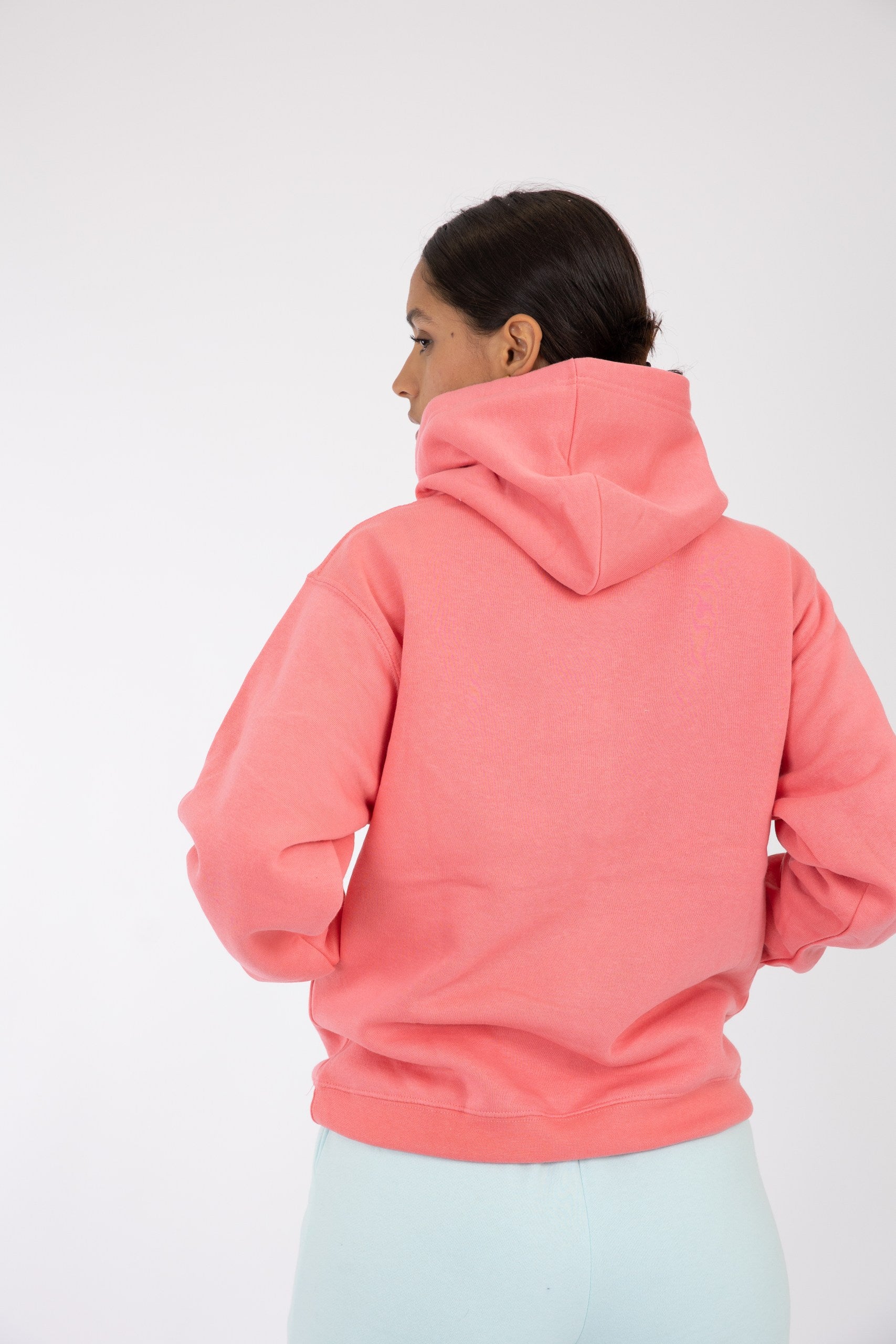 Adult Hoodie Coral Silk
