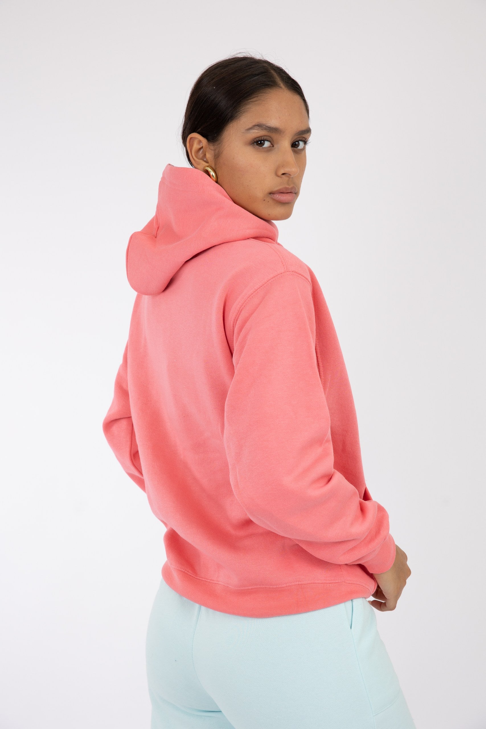 Adult Hoodie Coral Silk