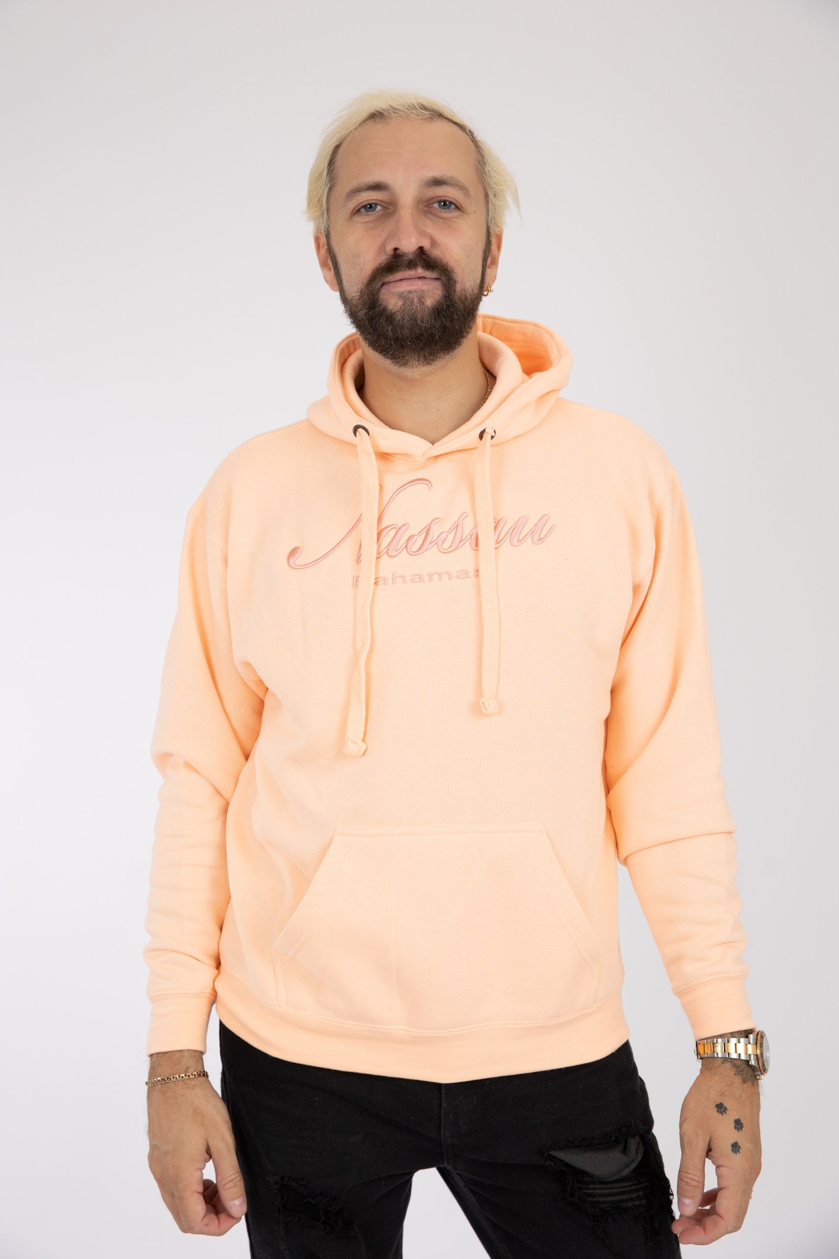 Adult Solid Hoodie Light Apricot