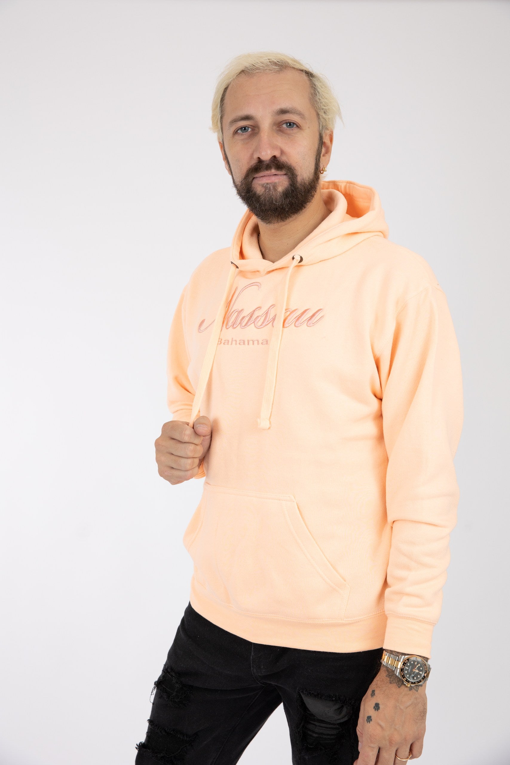 Adult Solid Hoodie Light Apricot