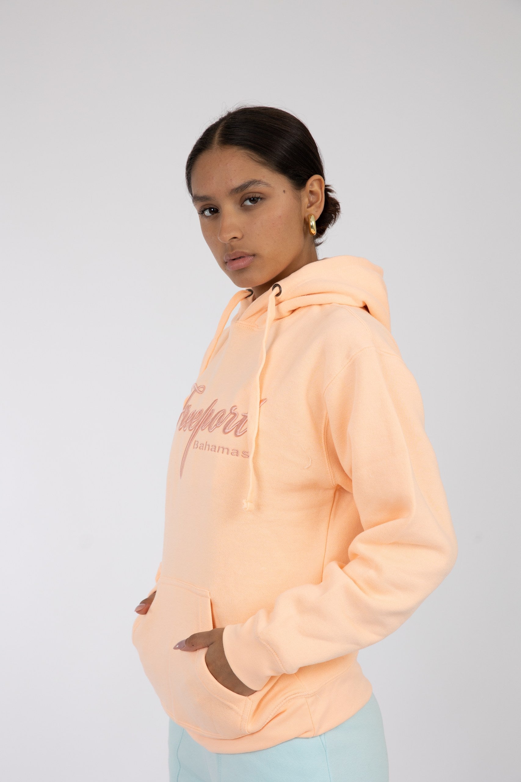 Adult Hoodie Heather Pastel Pink