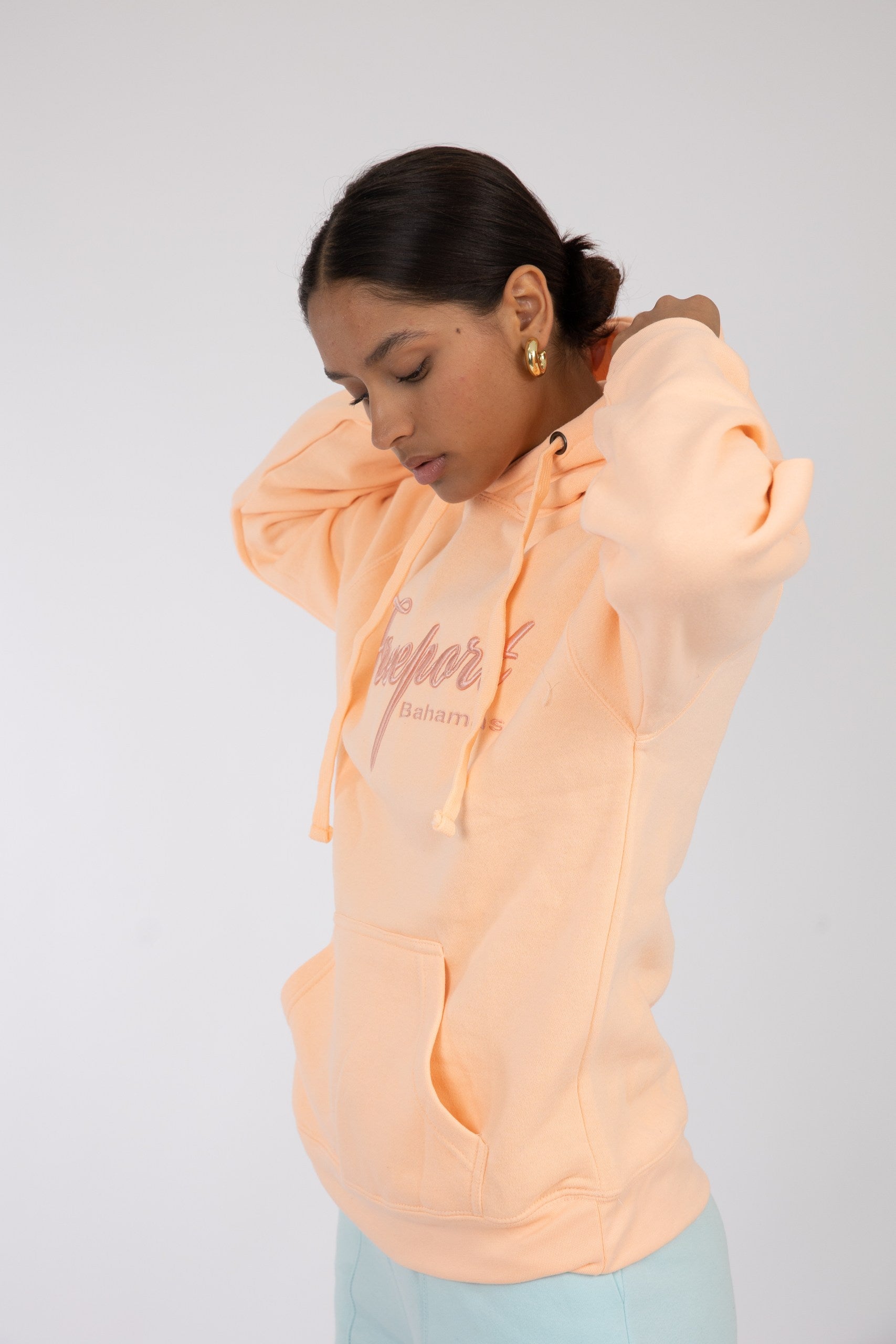 Adult Hoodie Heather Pastel Pink