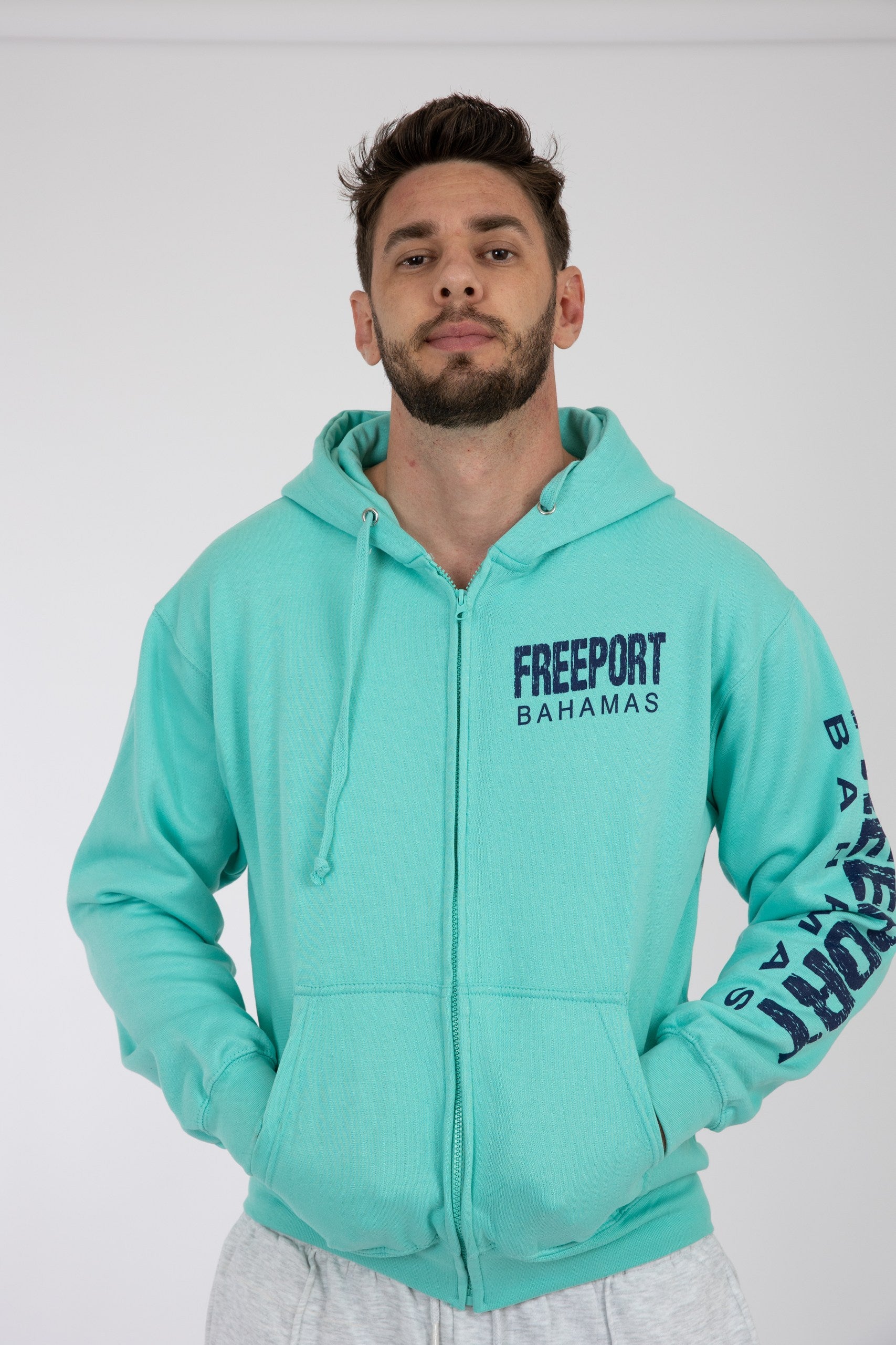 Adult Zipper Hoodie Seafoam
