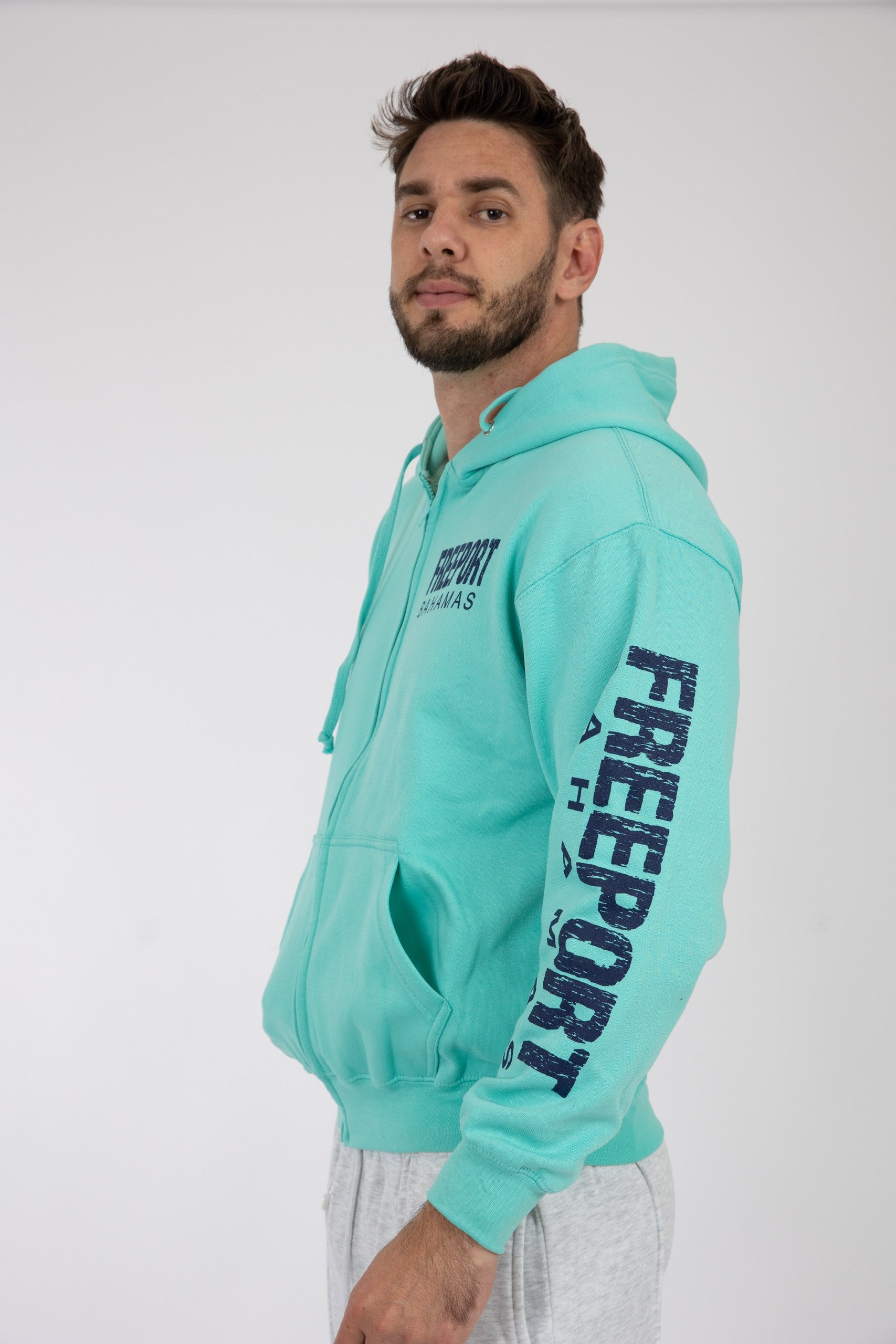 Adult Zipper Hoodie Seafoam