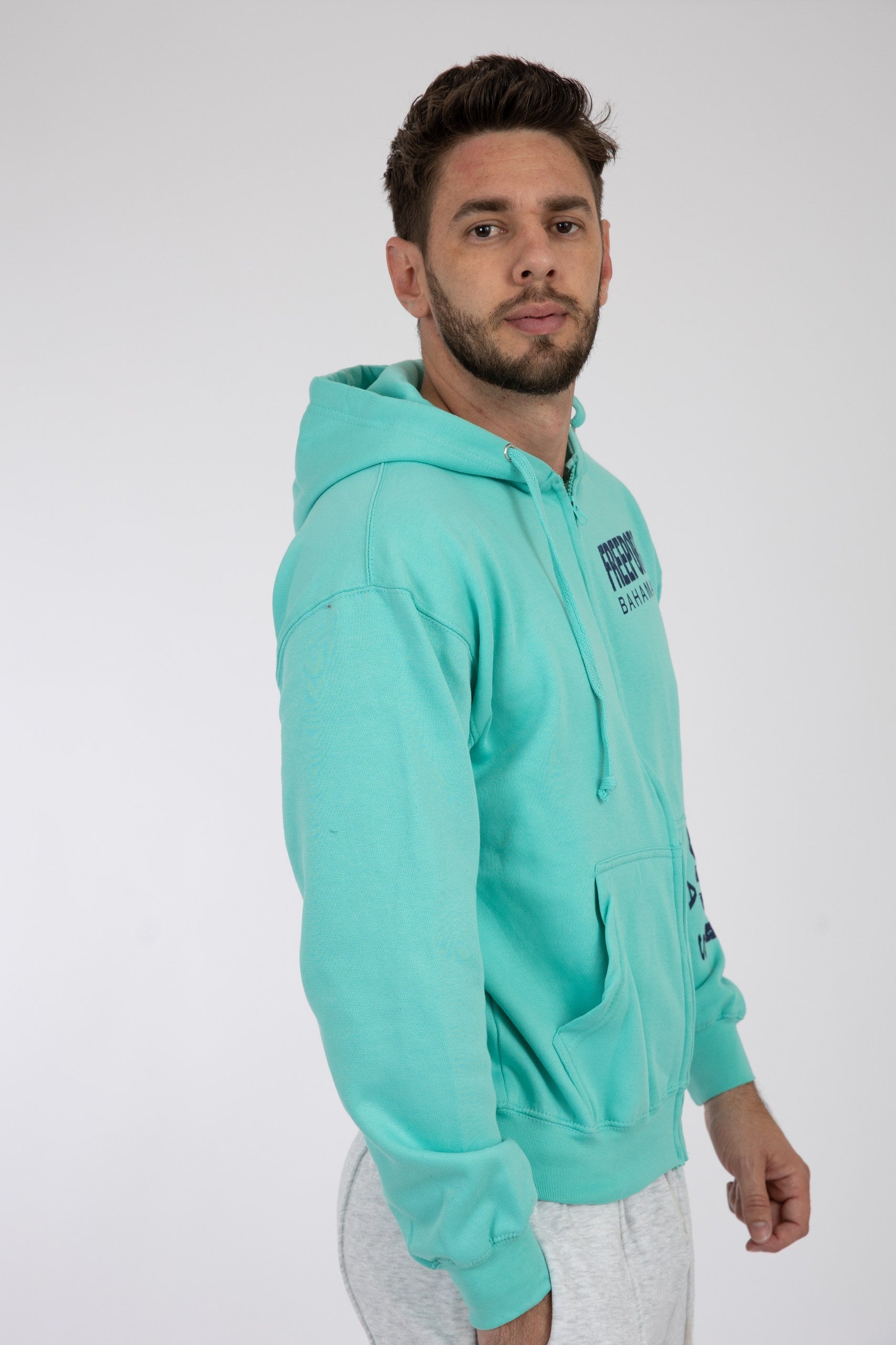 Adult Zipper Hoodie Seafoam