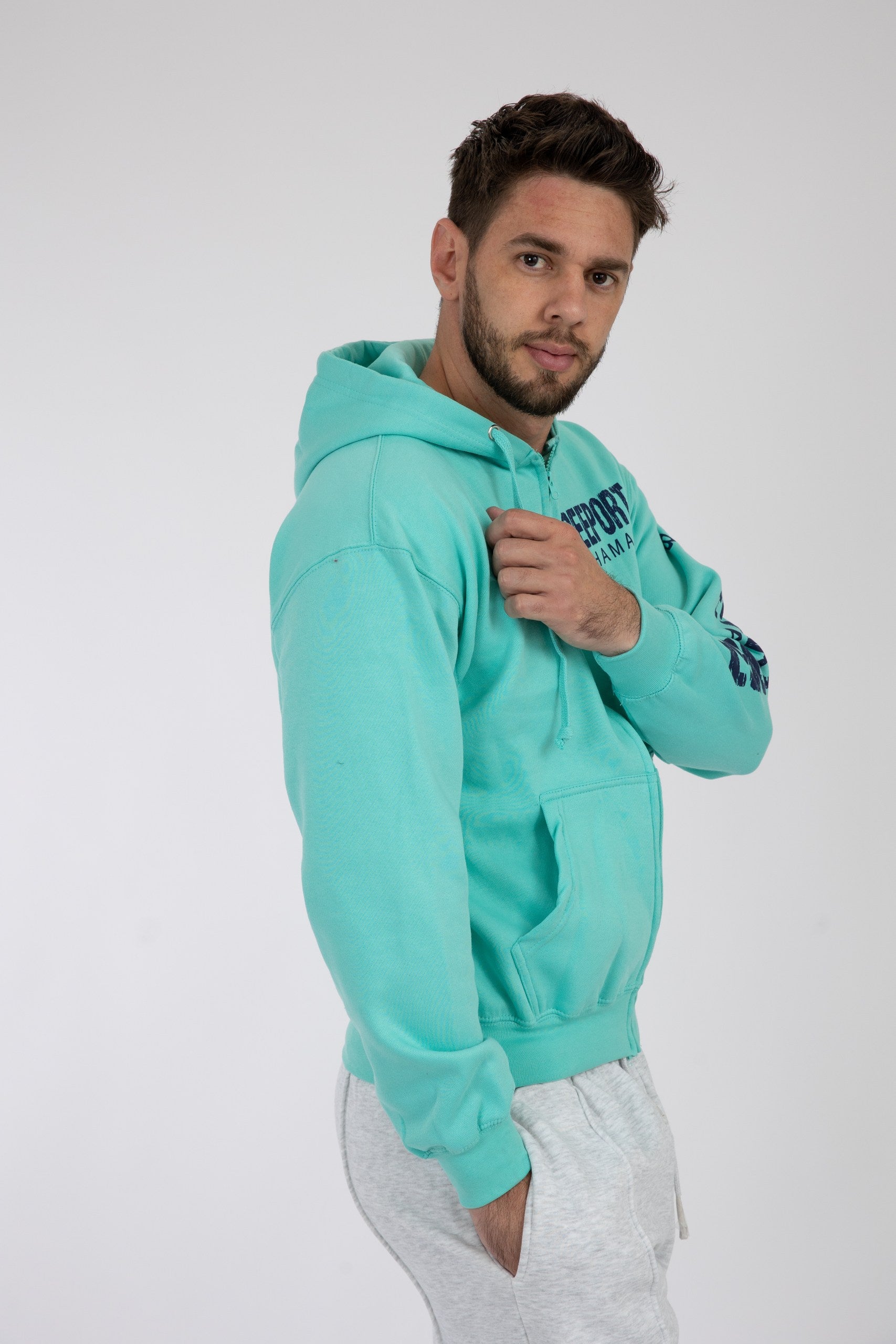 Adult Zipper Hoodie Seafoam