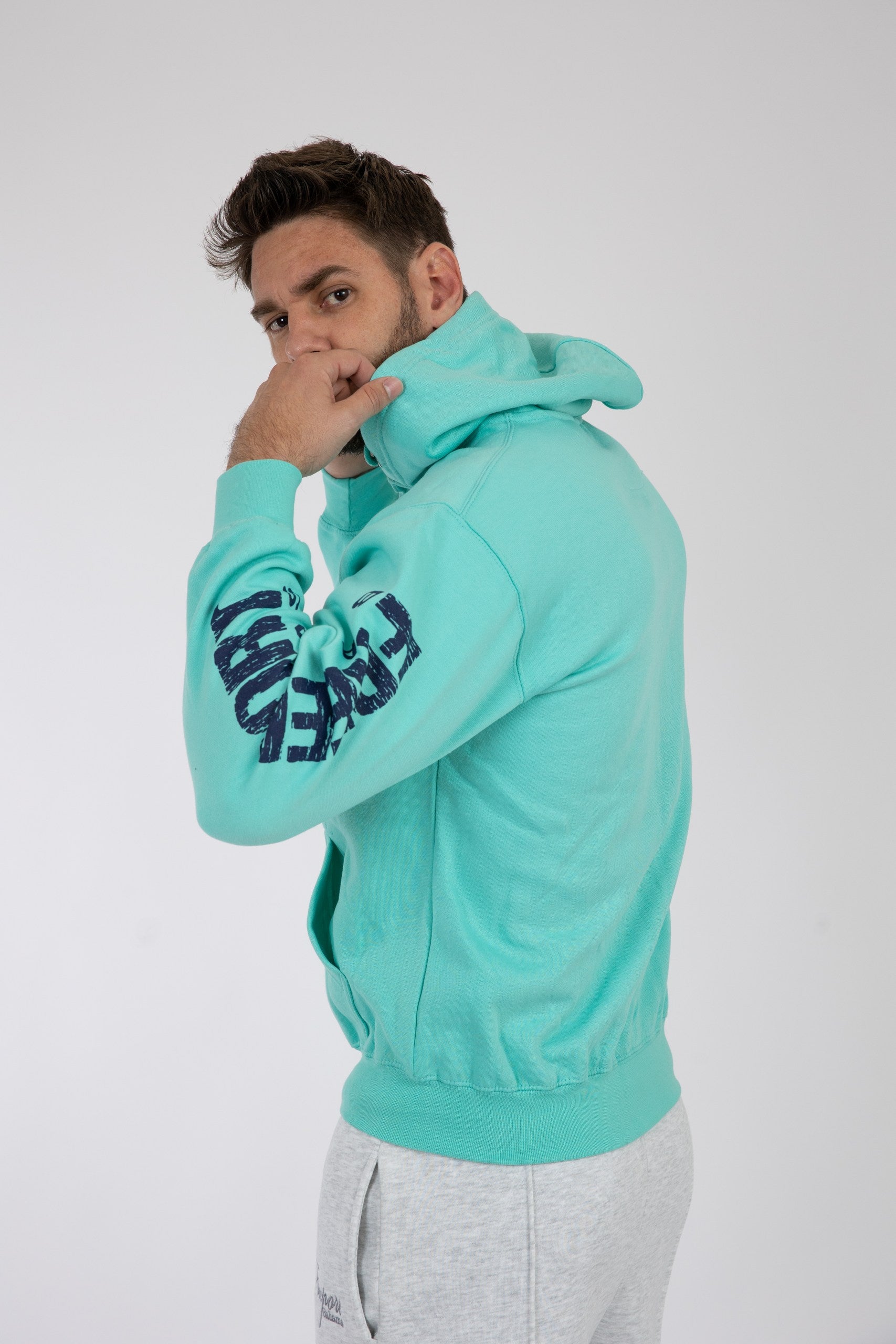 Adult Zipper Hoodie Seafoam