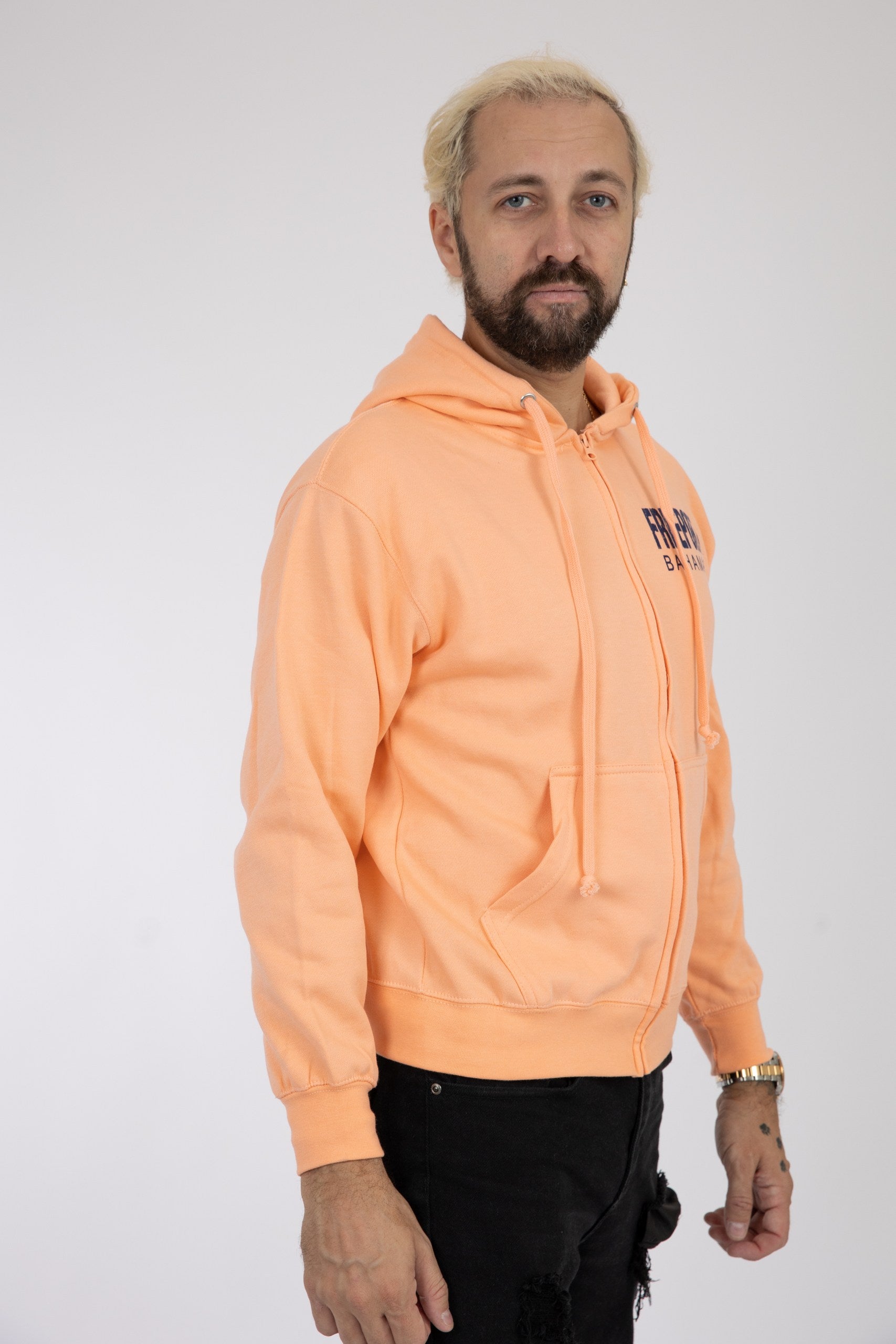 Adult Solid Zipper Hoodie Terracotta