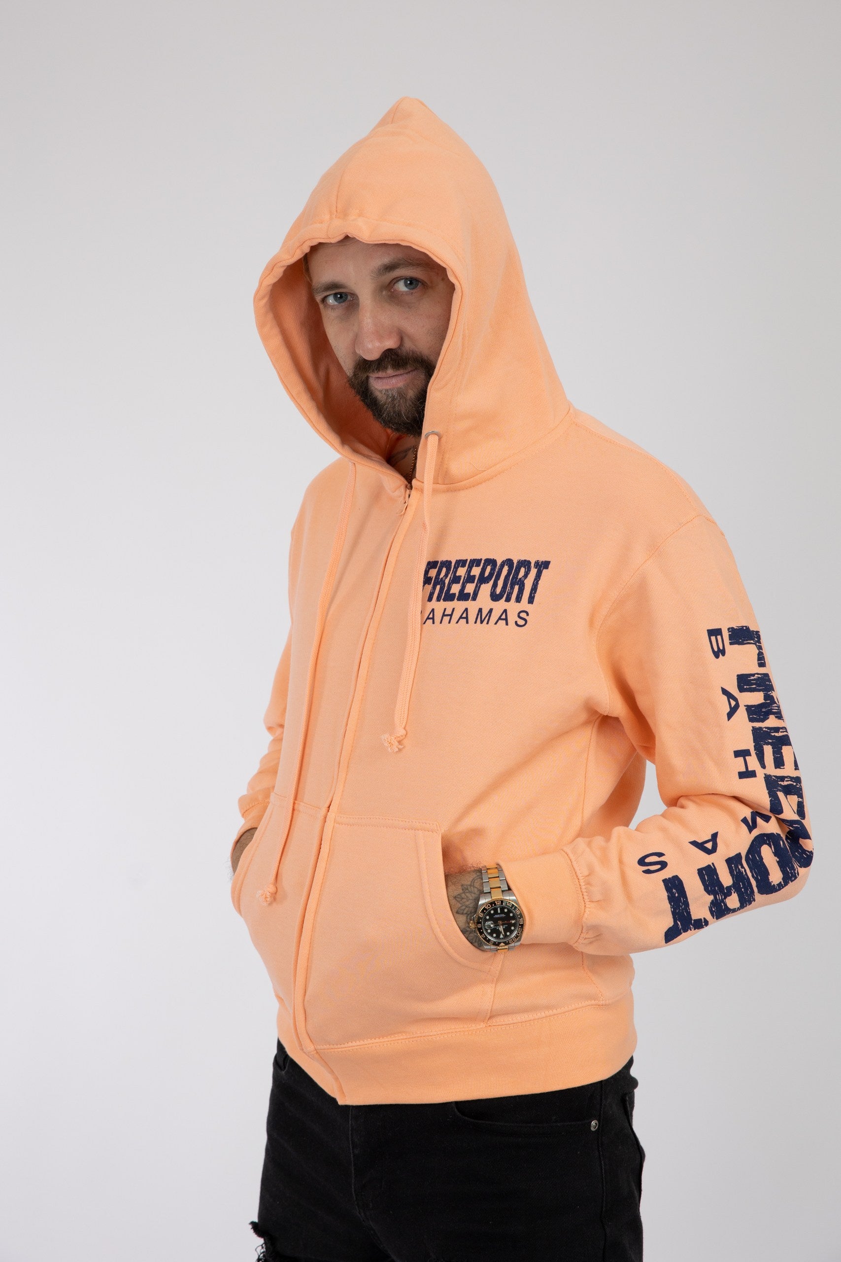 Adult Solid Zipper Hoodie Terracotta