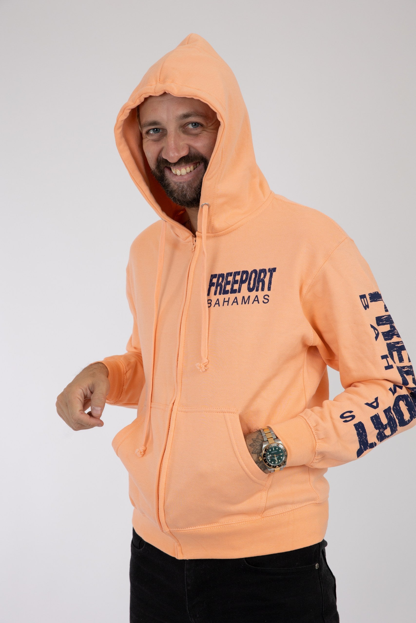 Adult Solid Zipper Hoodie Terracotta