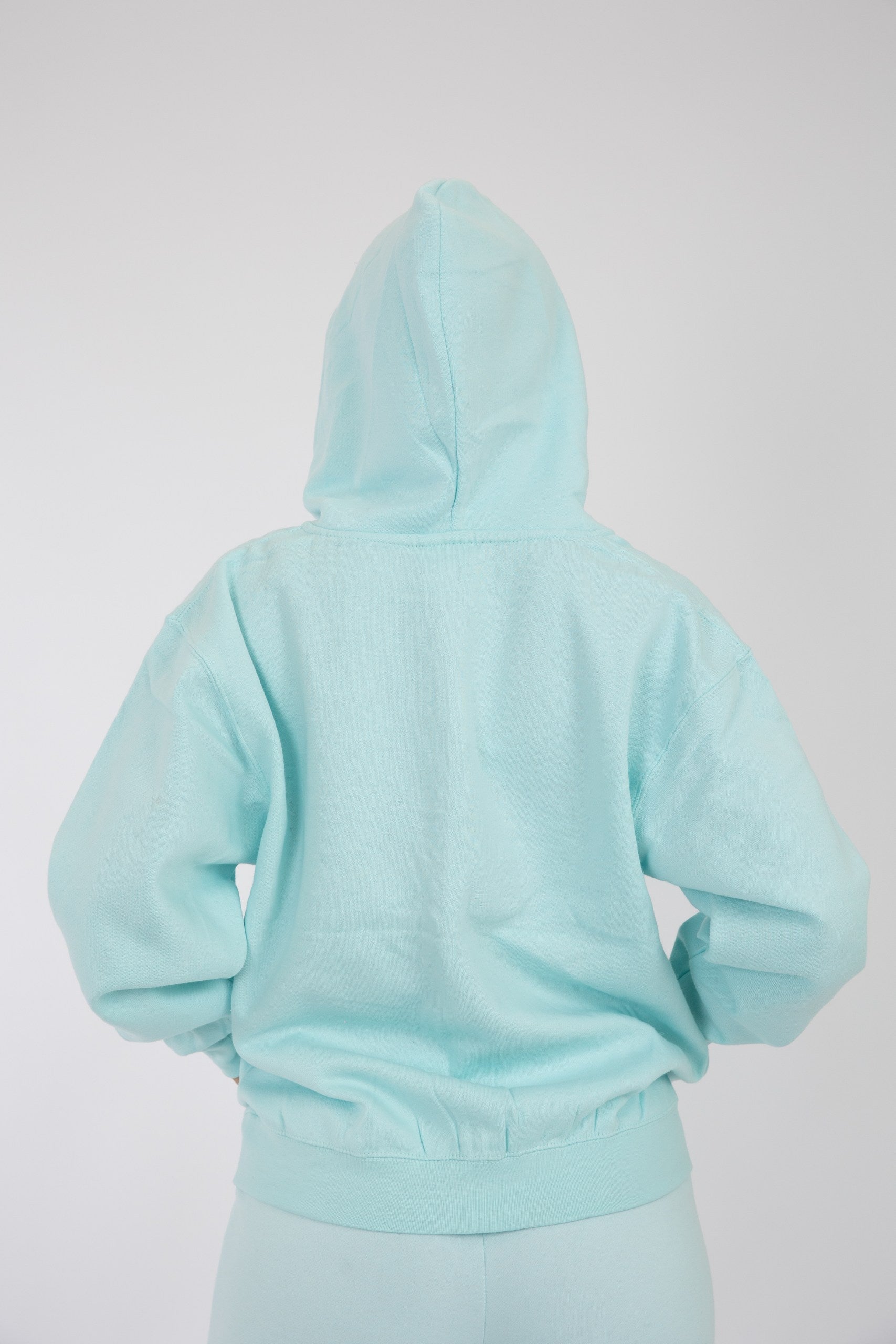 Adult Zipper Hoodie Blue Mint