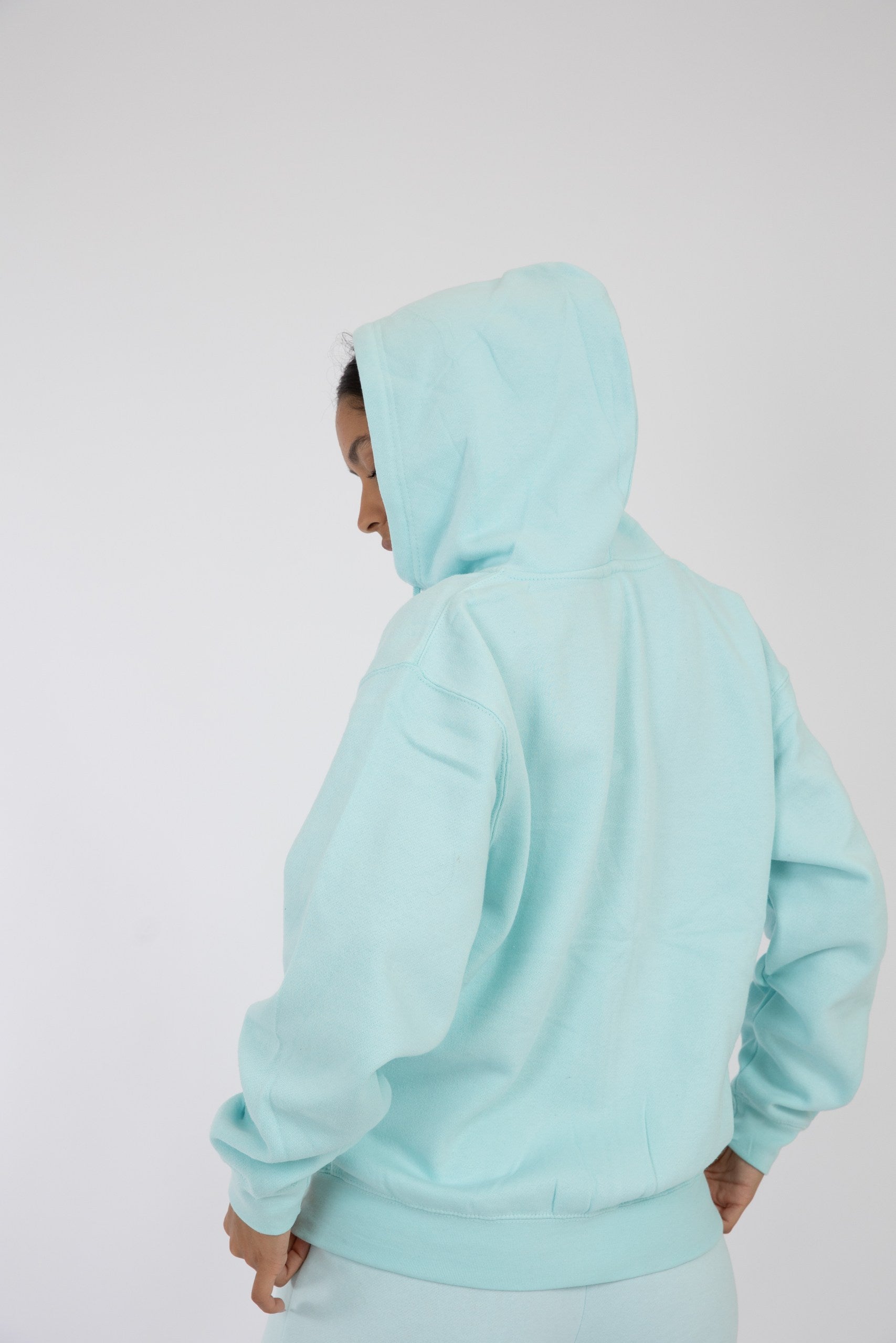 Adult Zipper Hoodie Blue Mint