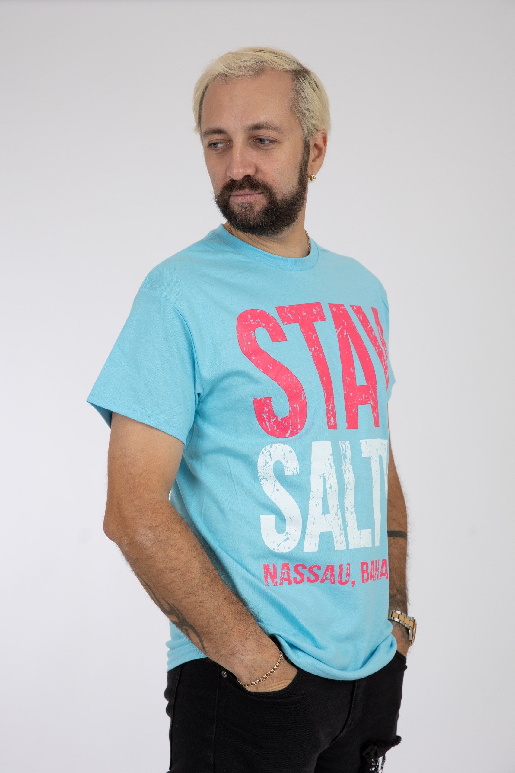 Adult Solid T-Shirts Lagoon Blue