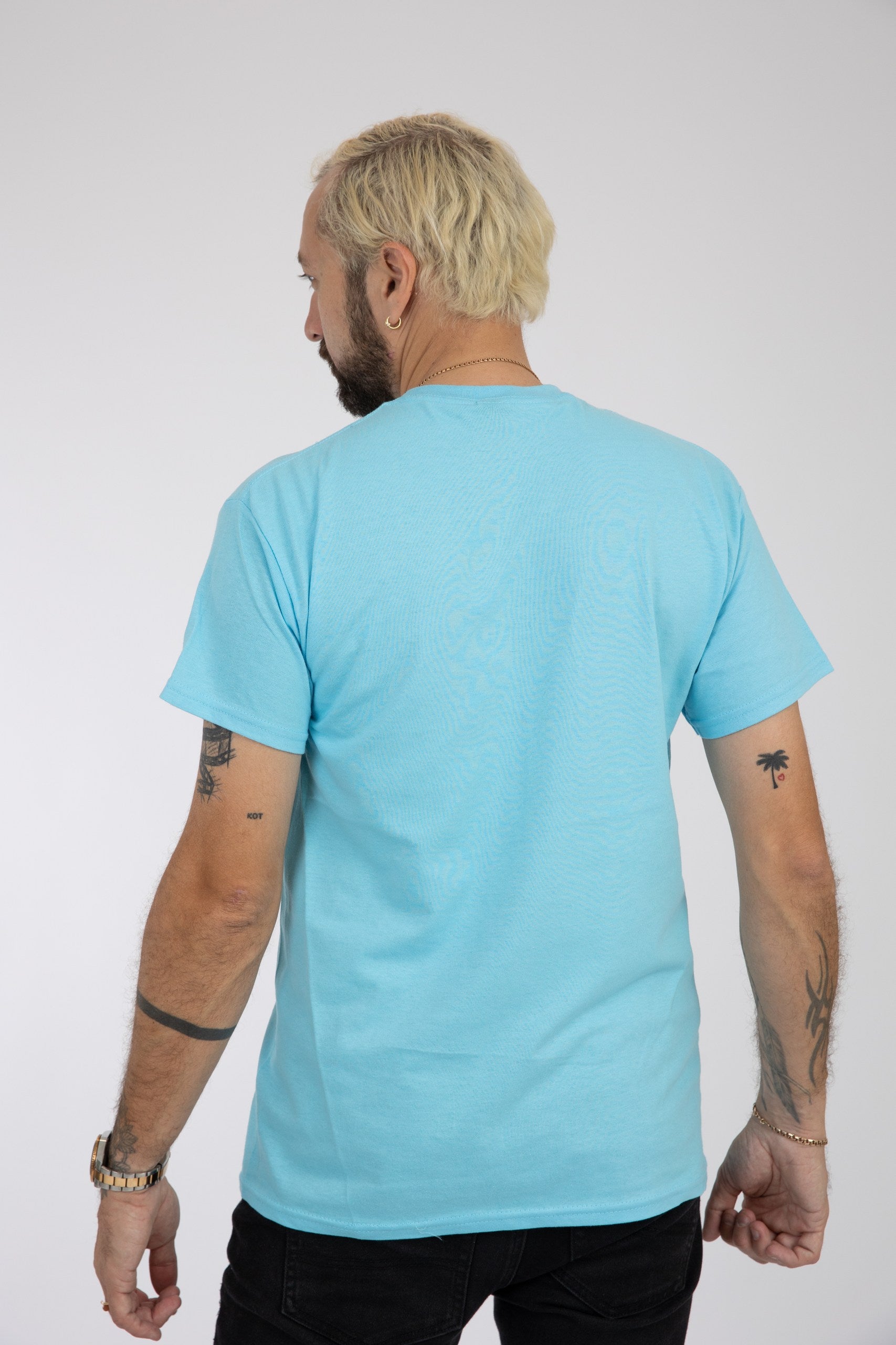 Adult Solid T-Shirts Lagoon Blue