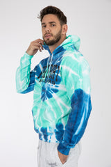 Adult Tie-Dye Hoodie Blue Ocean