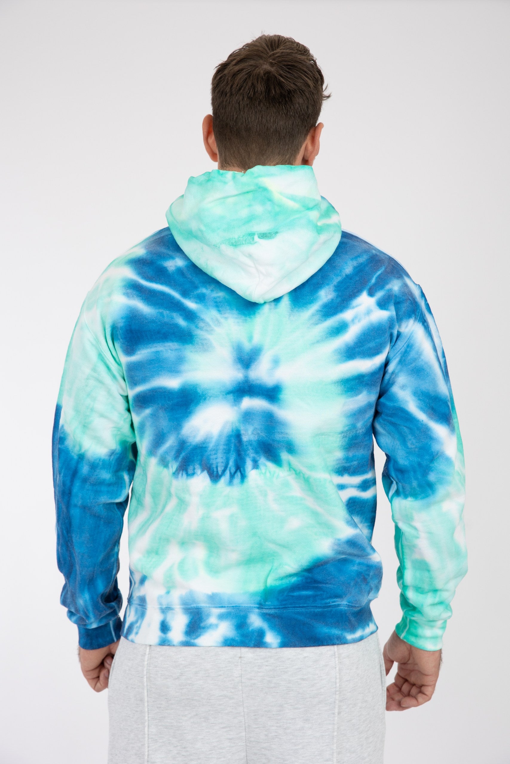 Adult Tie-Dye Hoodie Blue Ocean