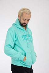 Adult Zipper Hoodie Blue Grey