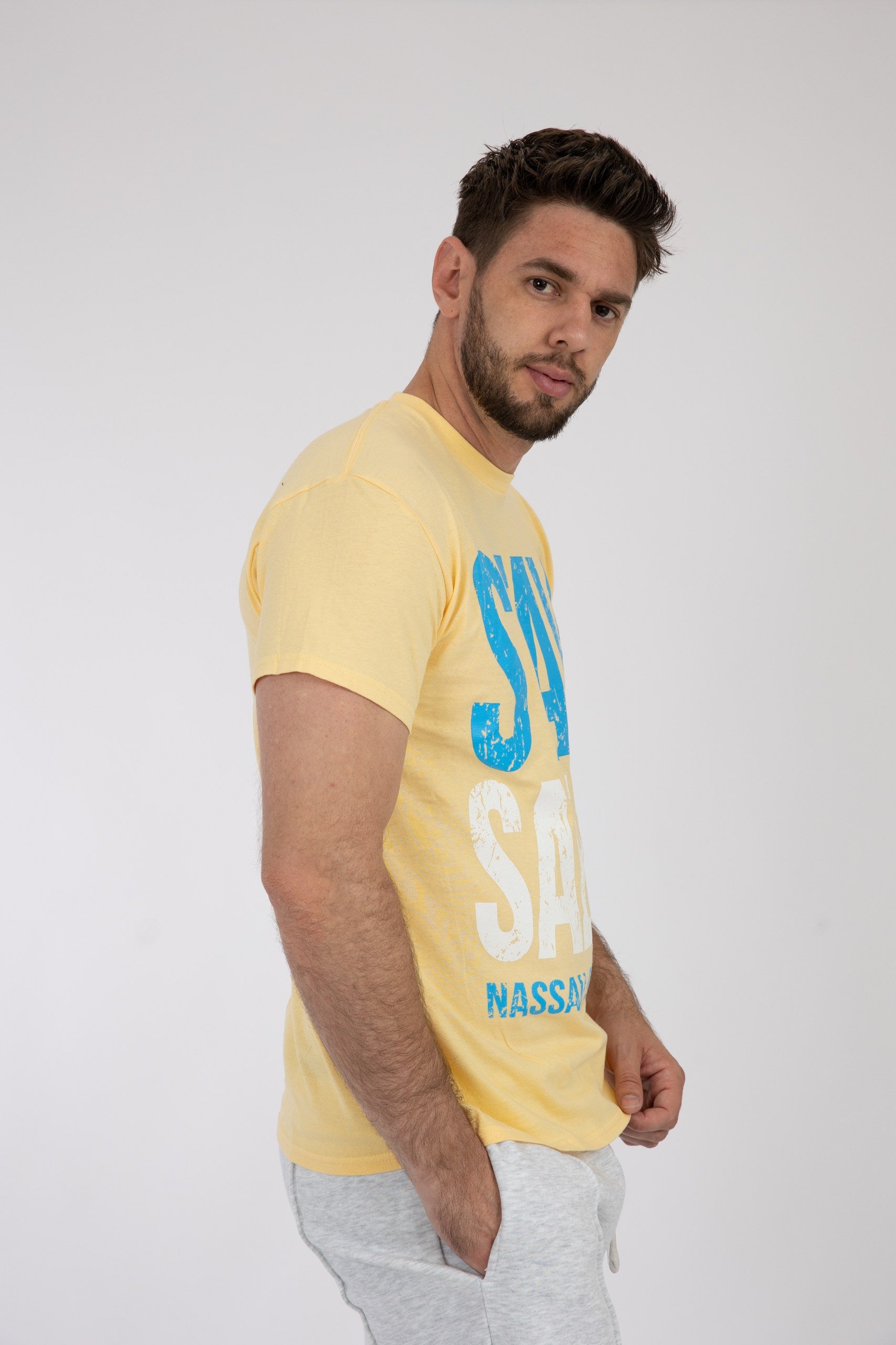 Adult Solid T-Shirts Sand