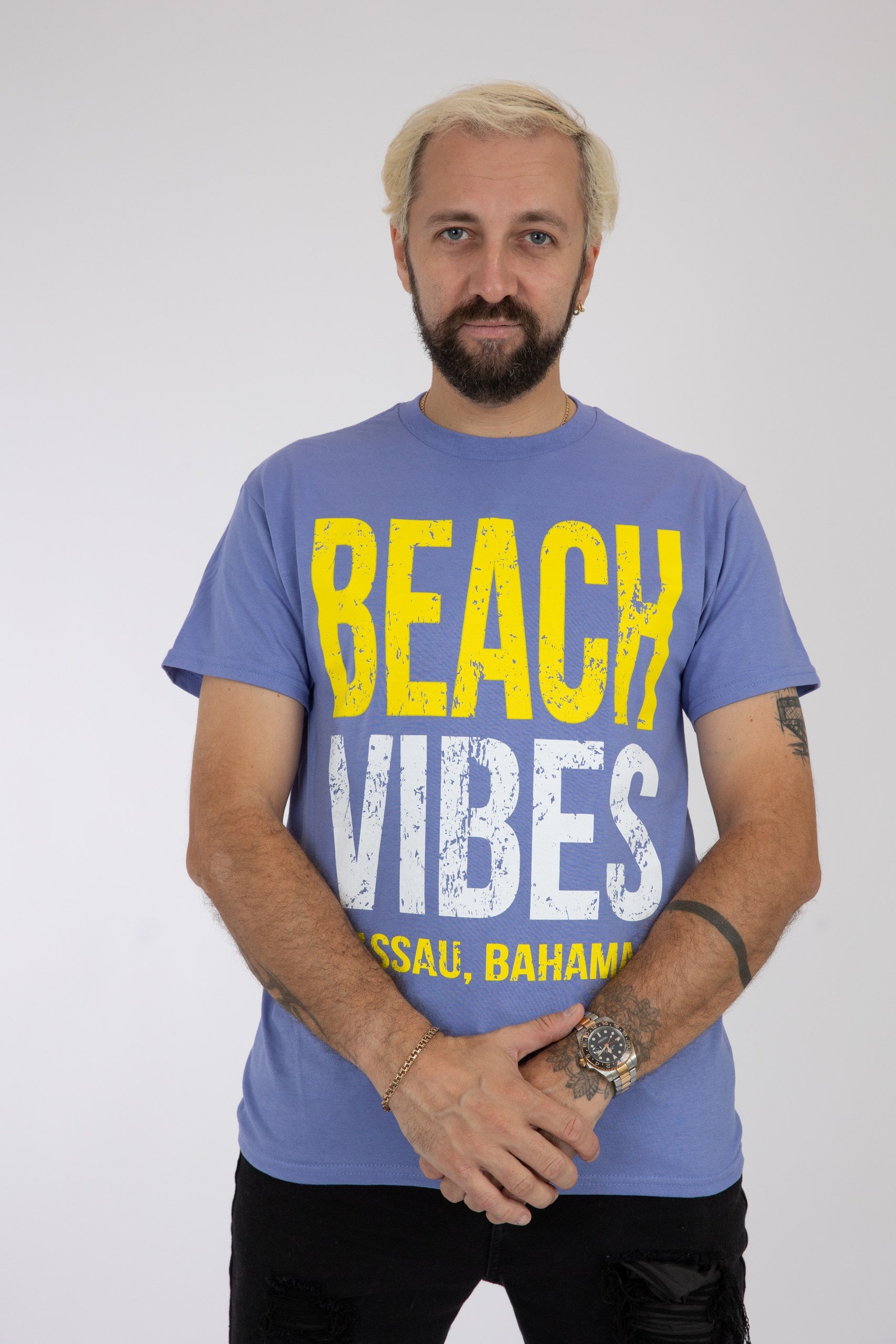 Adult Solid T-Shirts Violet