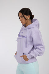 Adult Solid Hoodie Heather Purple