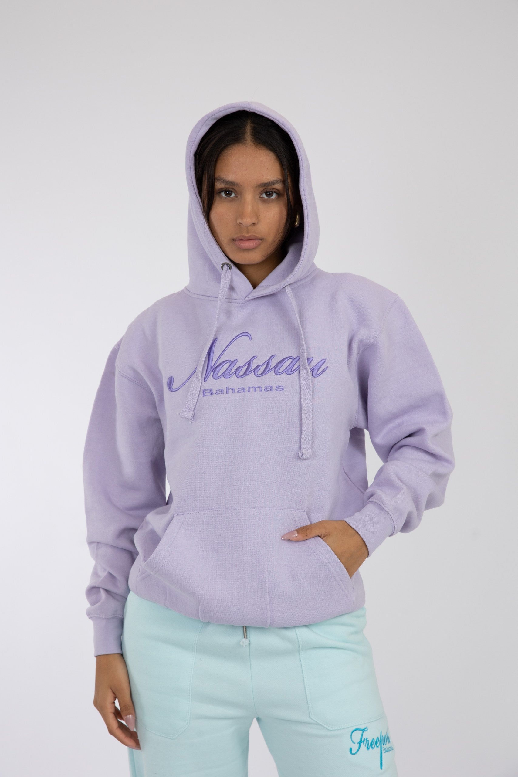 Adult Solid Hoodie Heather Purple