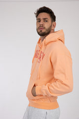 Adult Solid Zipper Hoodie Heather Orange
