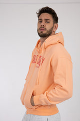 Adult Solid Zipper Hoodie Heather Orange