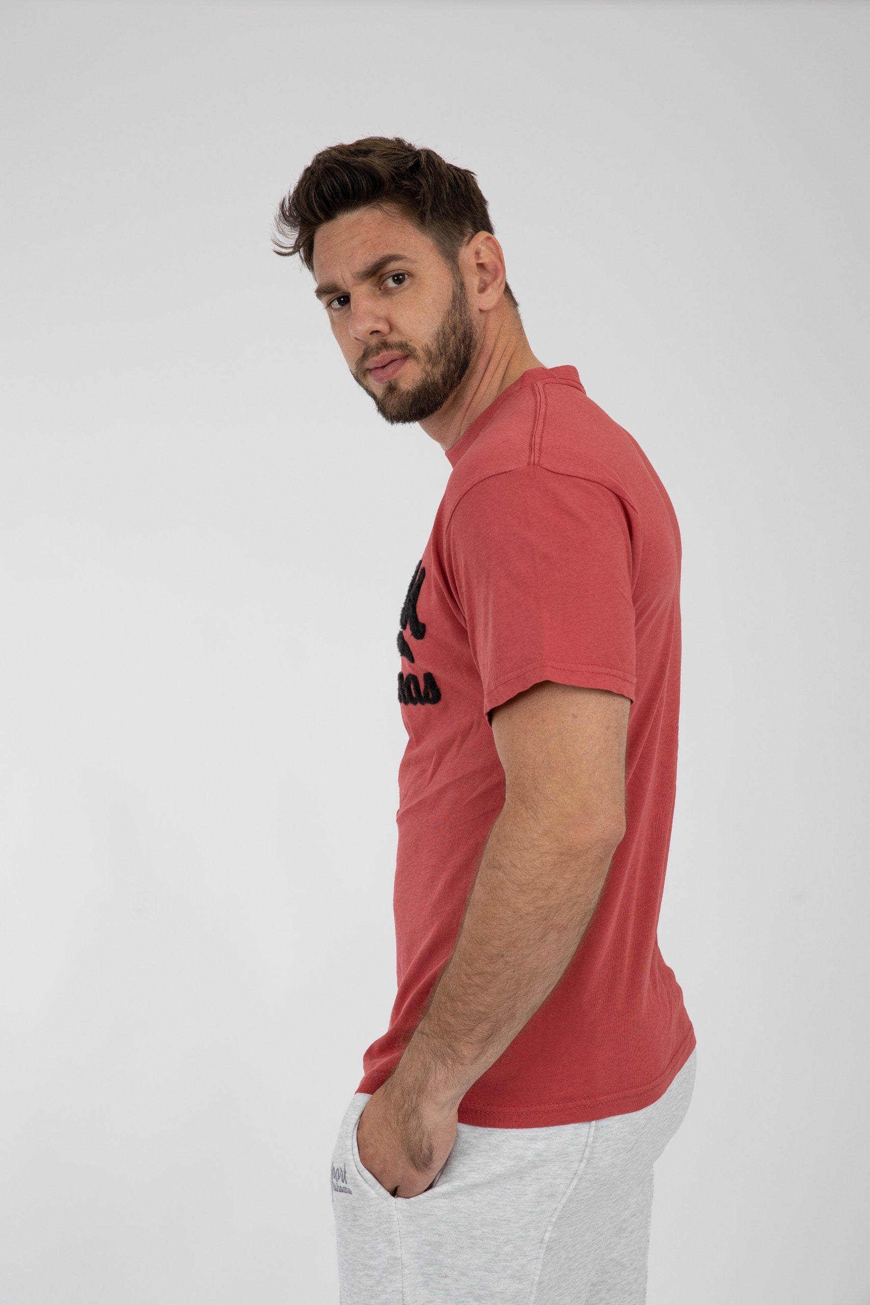 Adult Solid T-Shirts Paprika