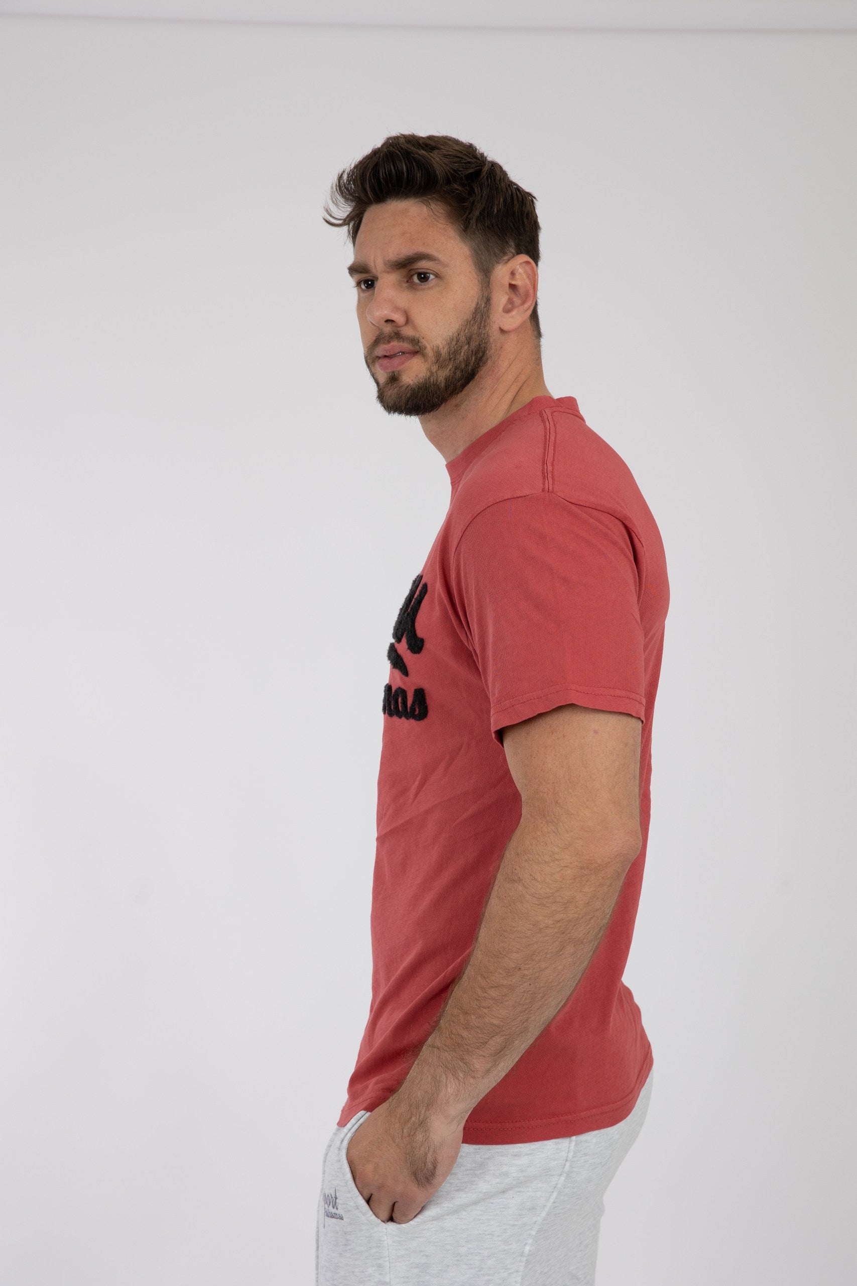 Adult Solid T-Shirts Paprika
