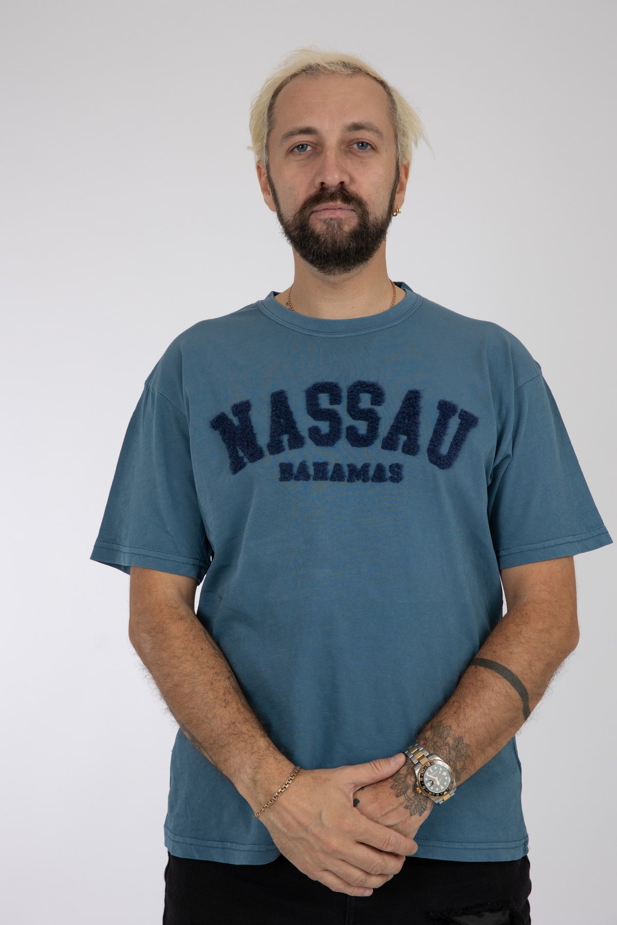 Adult Solid T-shirt Heather Blue