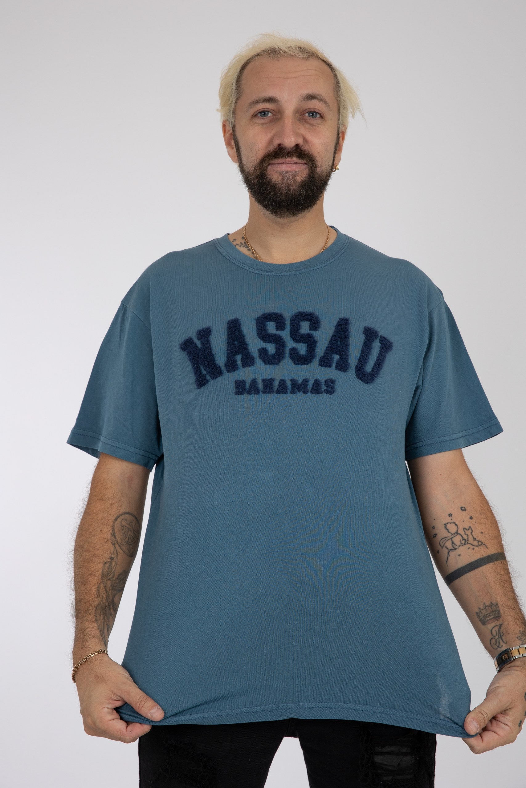 Adult Solid T-shirt Heather Blue