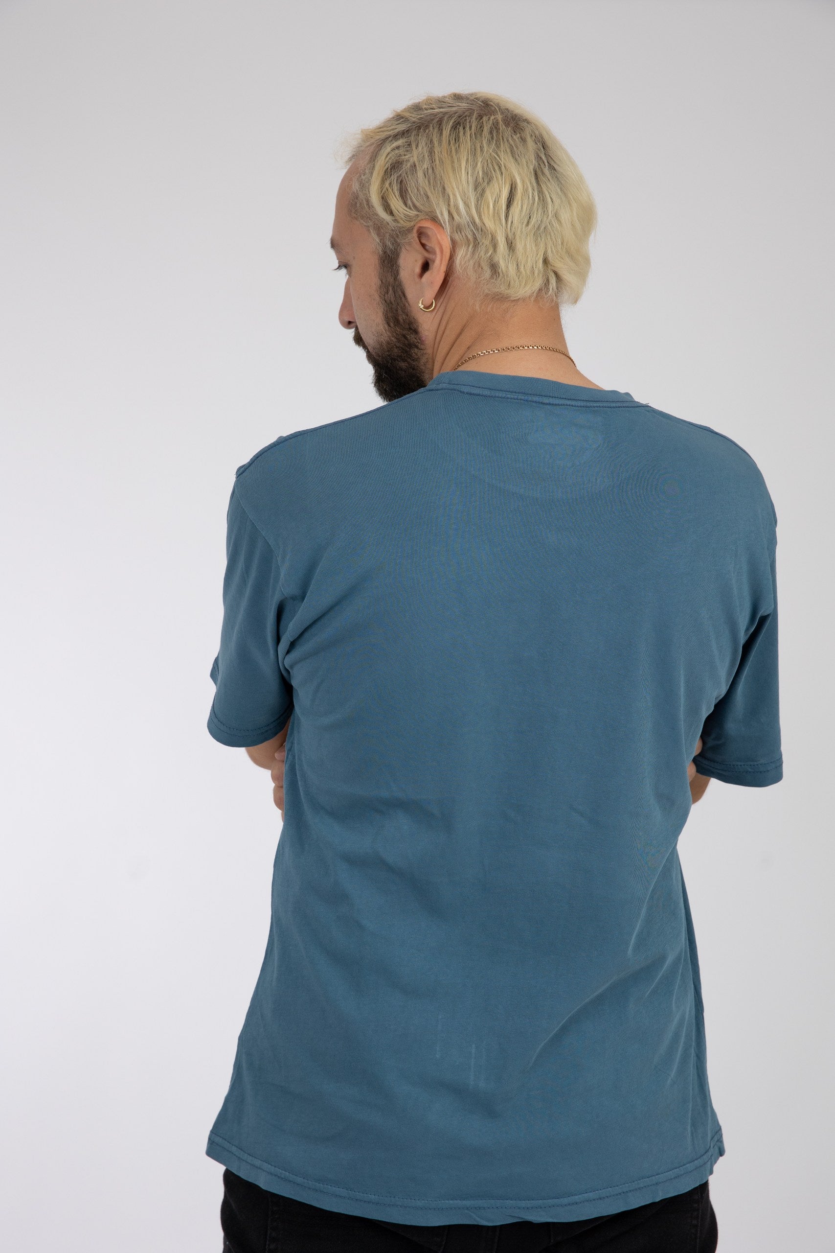 Adult Solid T-shirt Heather Blue