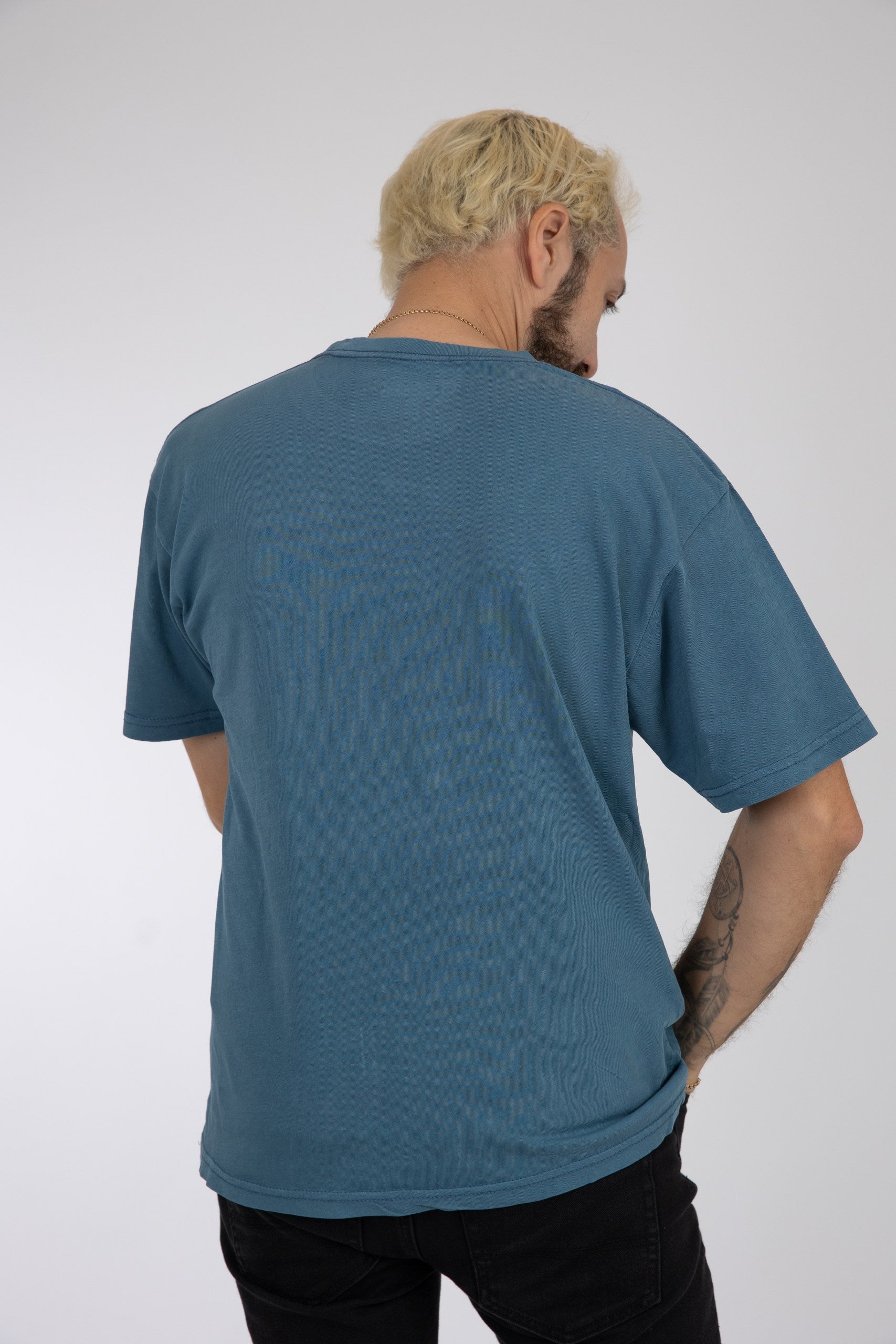 Adult Solid T-shirt Heather Blue