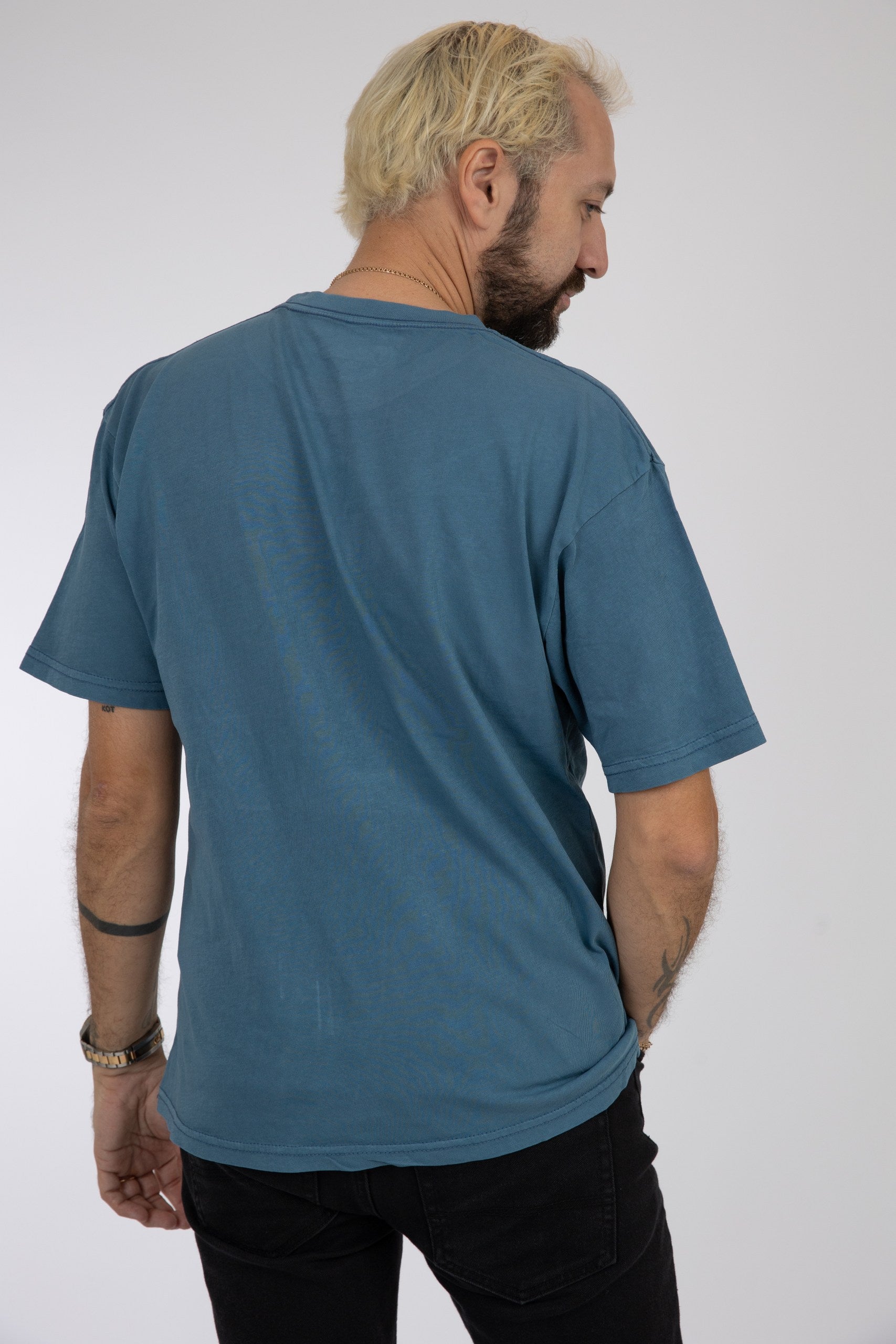 Adult Solid T-shirt Heather Blue