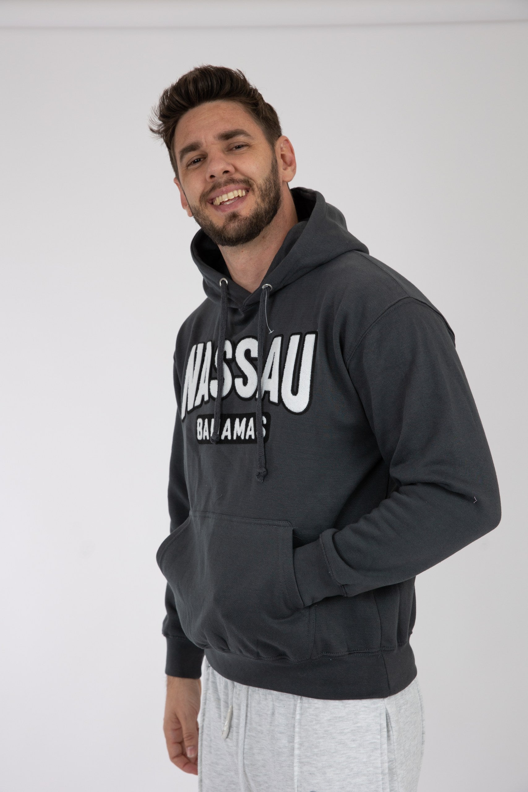 Adult Solid Hoodie Pepper