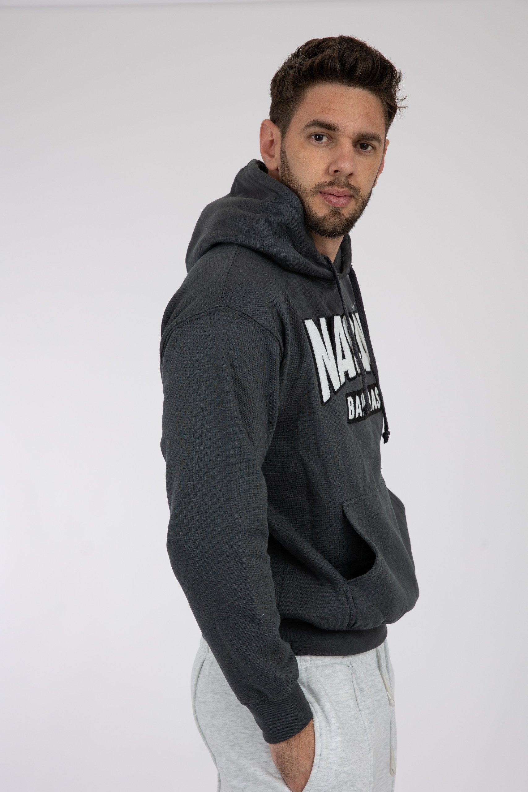 Adult Solid Hoodie Pepper