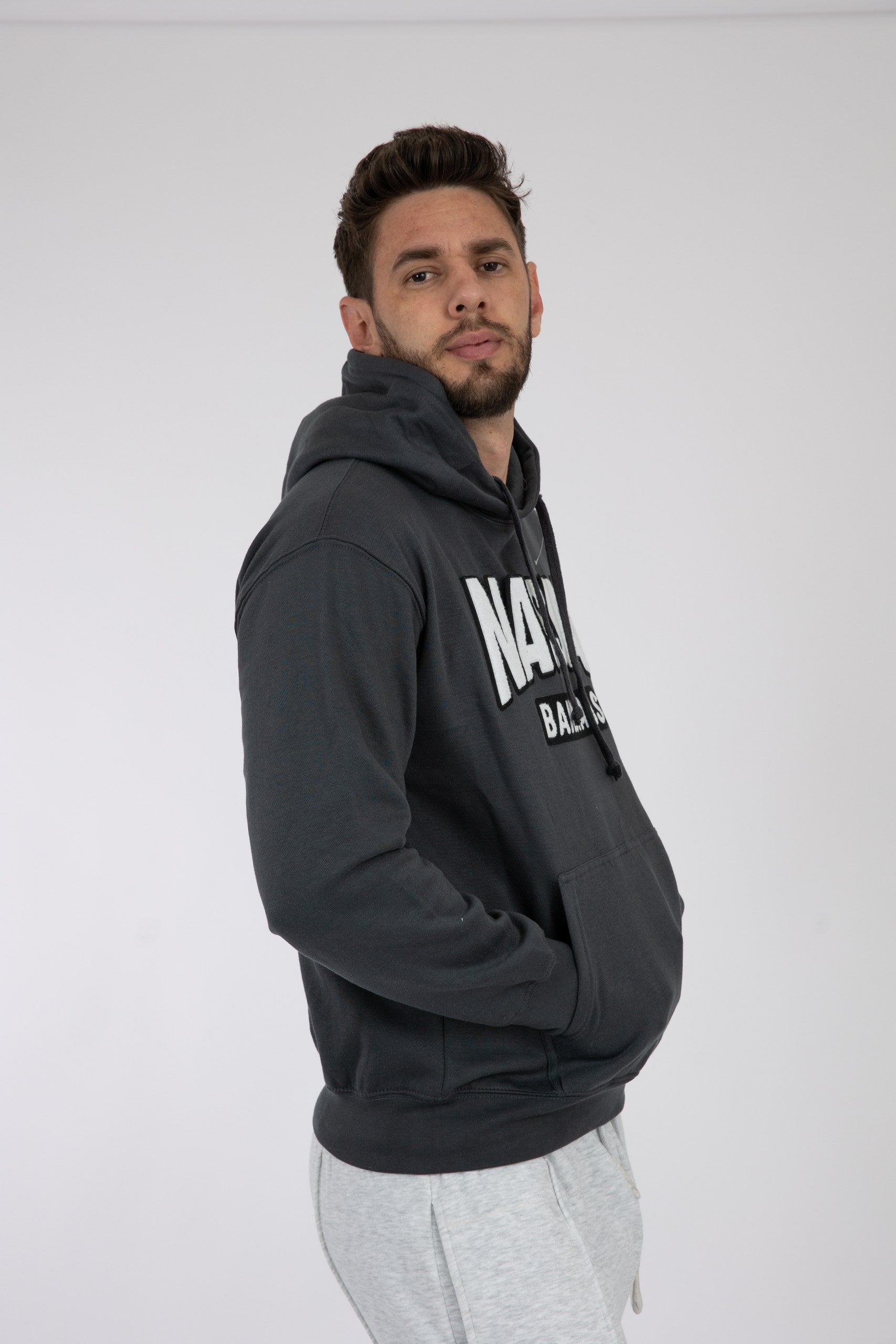 Adult Solid Hoodie Pepper